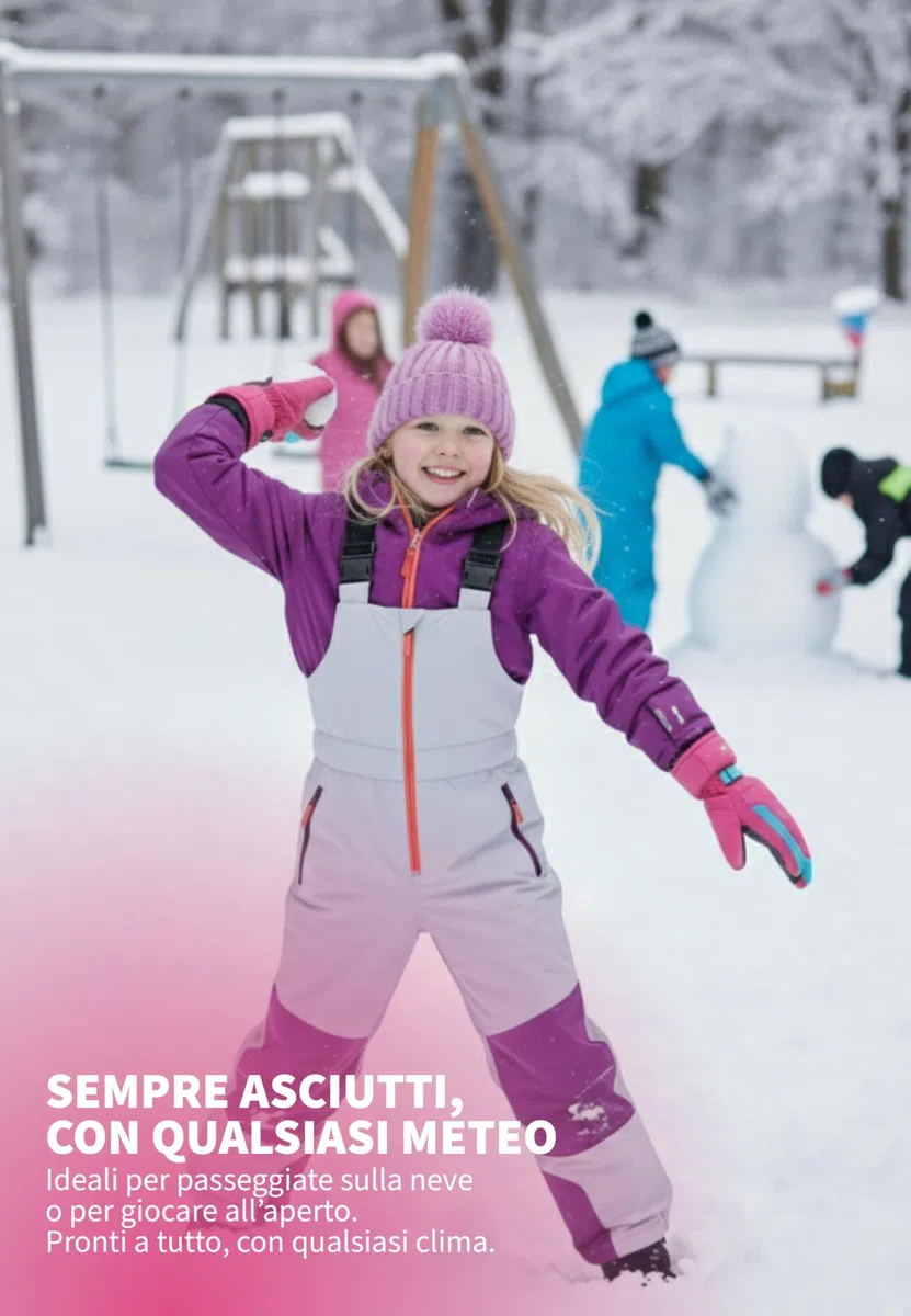 Reusch Guanti invernali per bambini Chad R-TEX XT – impermeabili e antivento, con calda fodera in pile e polsini in pile – guanti da sci per l'uso quotidiano, la scuola e le attività all'aperto