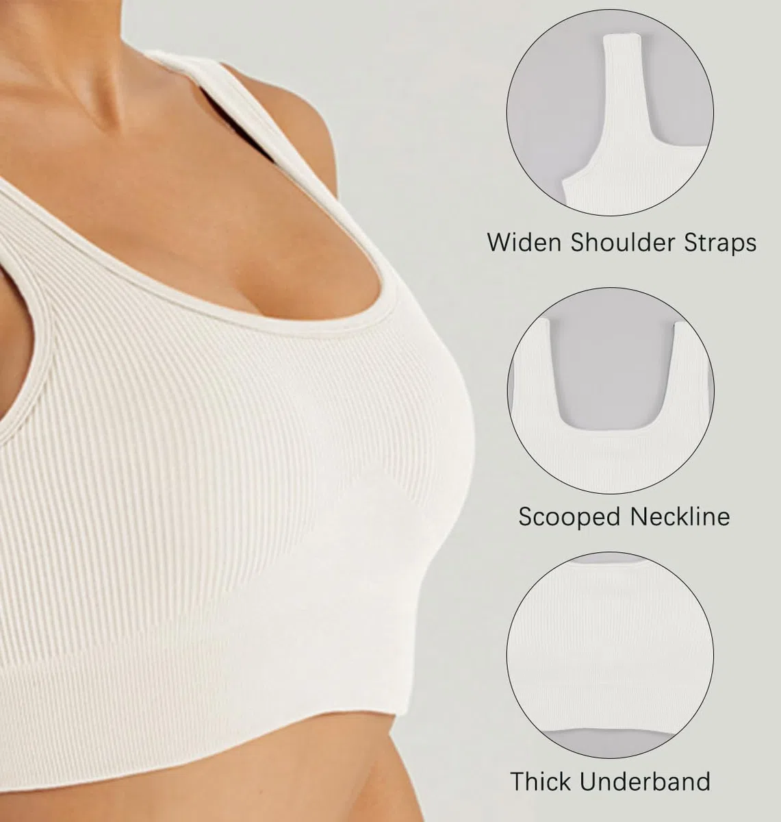 SHEKINI Completo Palestra Donna Set di Abbigliamento Yoga Reggiseno Sportivo+Leggings 2 Pezzi Sportiva Top Corto Fitness Activewear