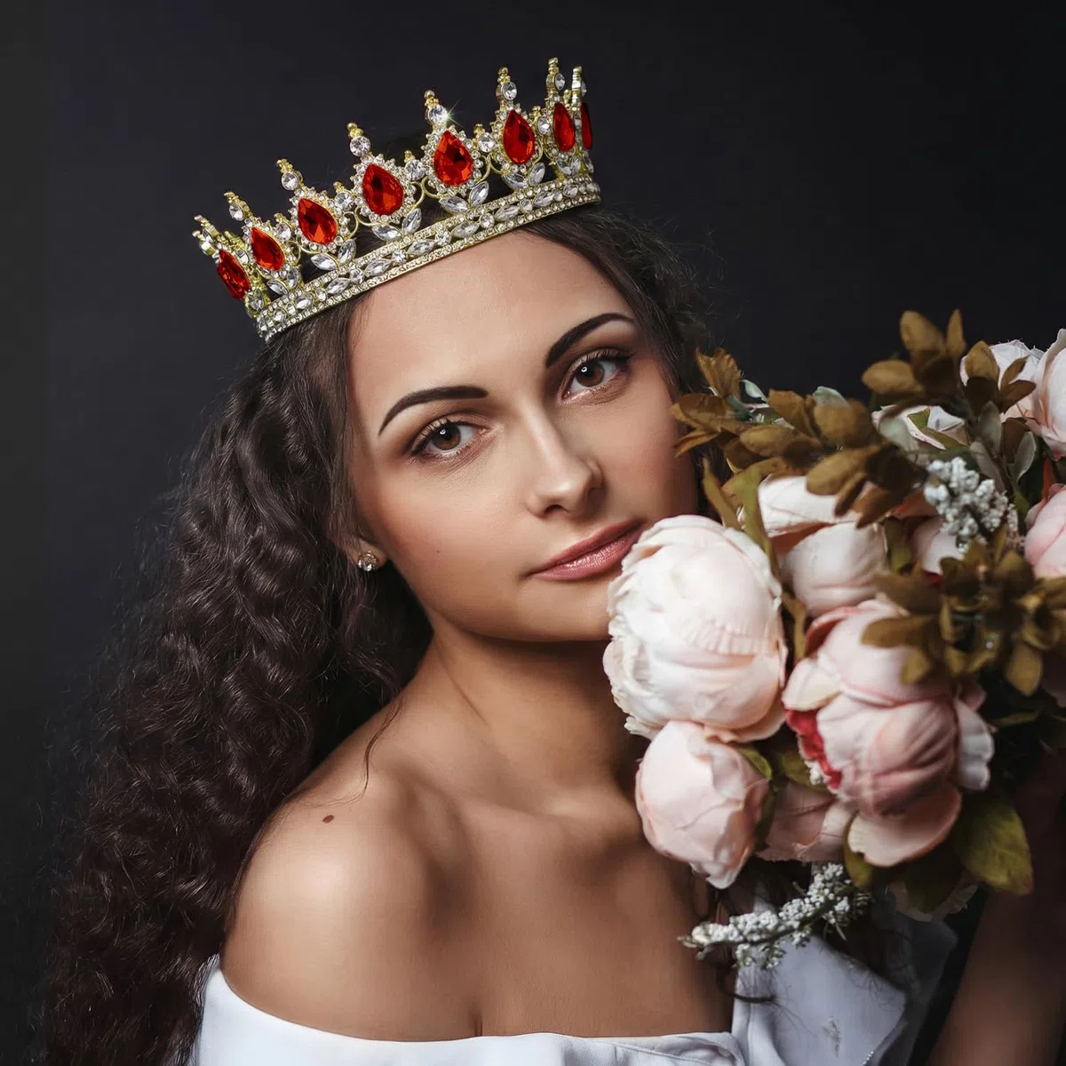 Corona per fascia, corona da regina con strass e cristalli, decorazione per copricapo da donna, matrimonio, ballo di fine anno, festa di compleanno