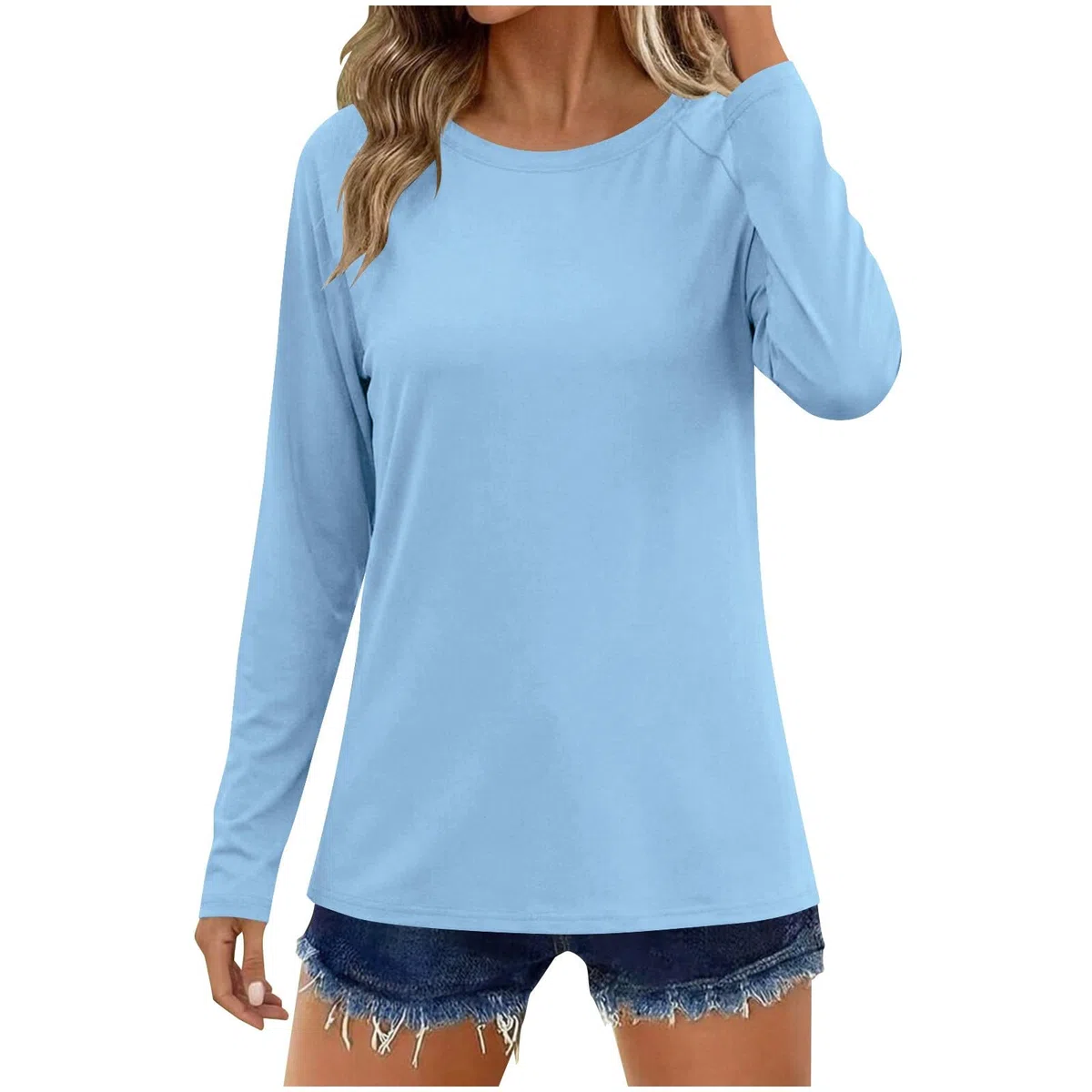 Rash Guard Donna Maniche Lunghe Maglietta Anti UV Protezione Solare UPF 50+ Corsa Maglietta Leggera e Traspirante Felpa Funzionale ad Asciugatura Rapida Surf Pullover per Allenamento E Yoga