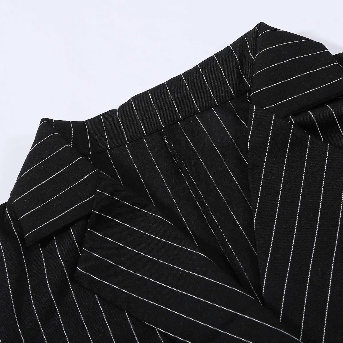 pvucpot Tailleur Gessato Donna Eleganti 2 Pezzi Gilet e Pantaloni Ufficio e Lavoro Completo Donna Estate Blazer Maniche Lunghe Tuta Elastici in Vita Set di Abiti in Tinta Unita