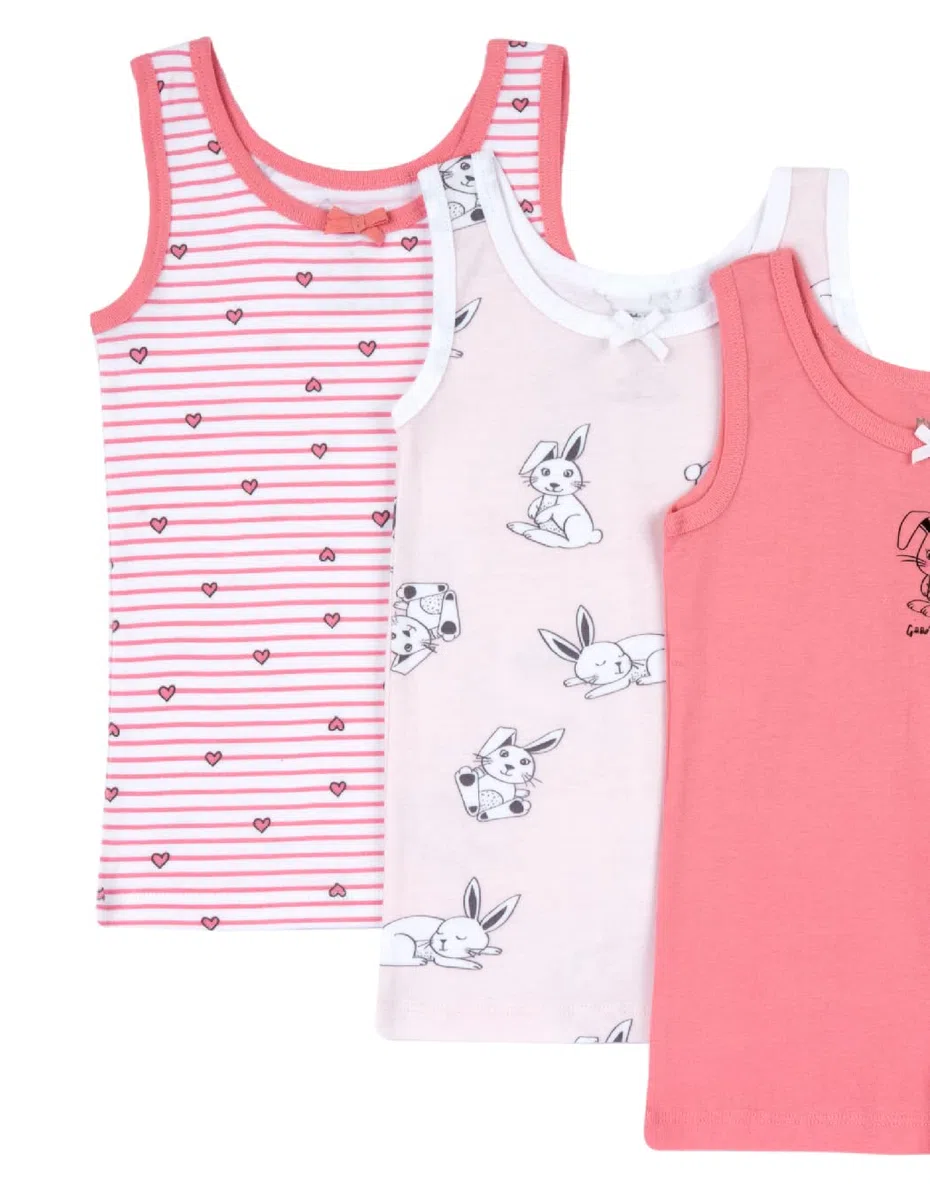 Chicco, Canottiere Bambino, 3 Canottiere in 100% Cotone, Ottimi per la Primavera e L'Estate, Abbigliamento Bambini e Ragazzi
