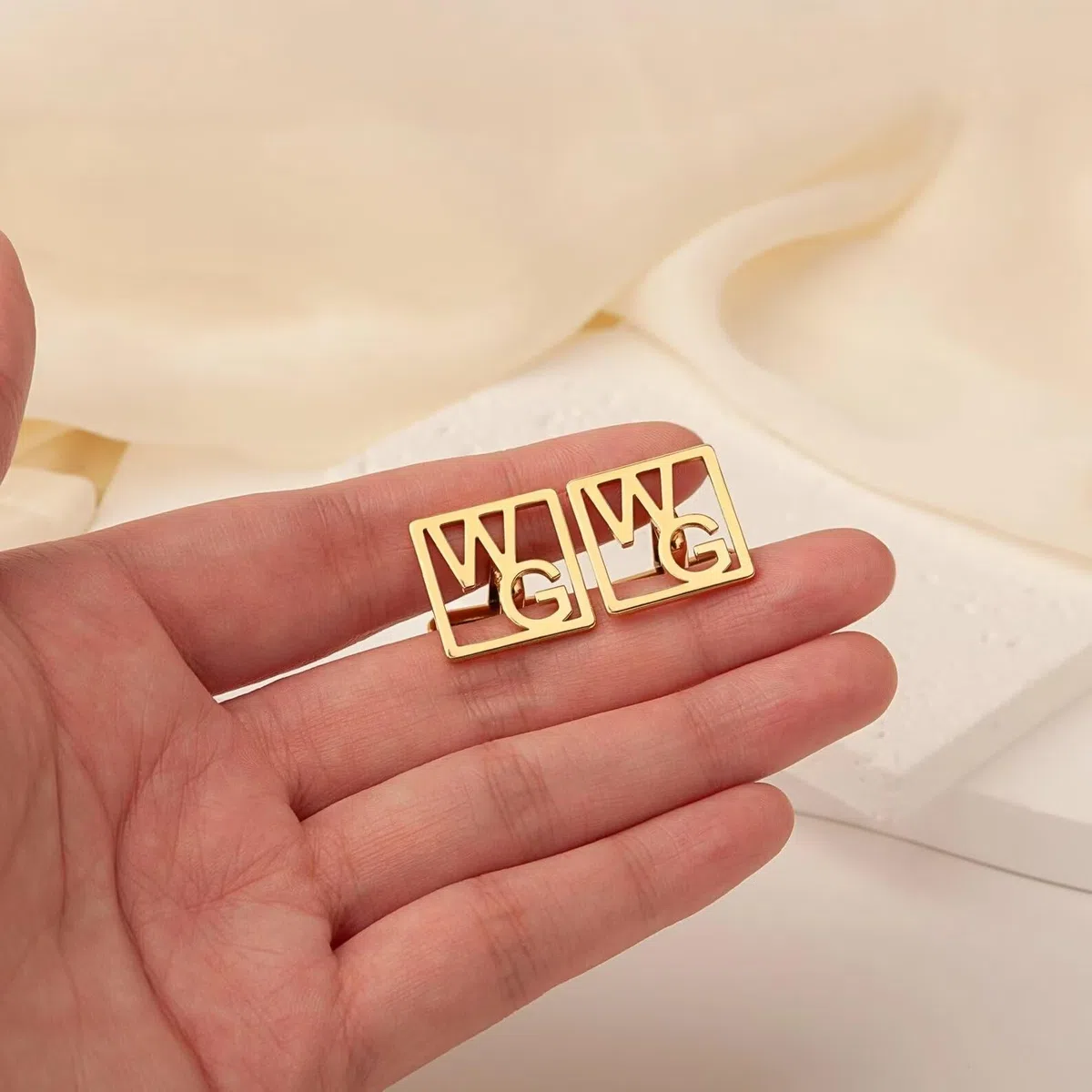Generic Gemelli Iniziali Personalizzati per Uomo - Gemelli con Nome - Acciaio Inossidabile - Regalo per Papà