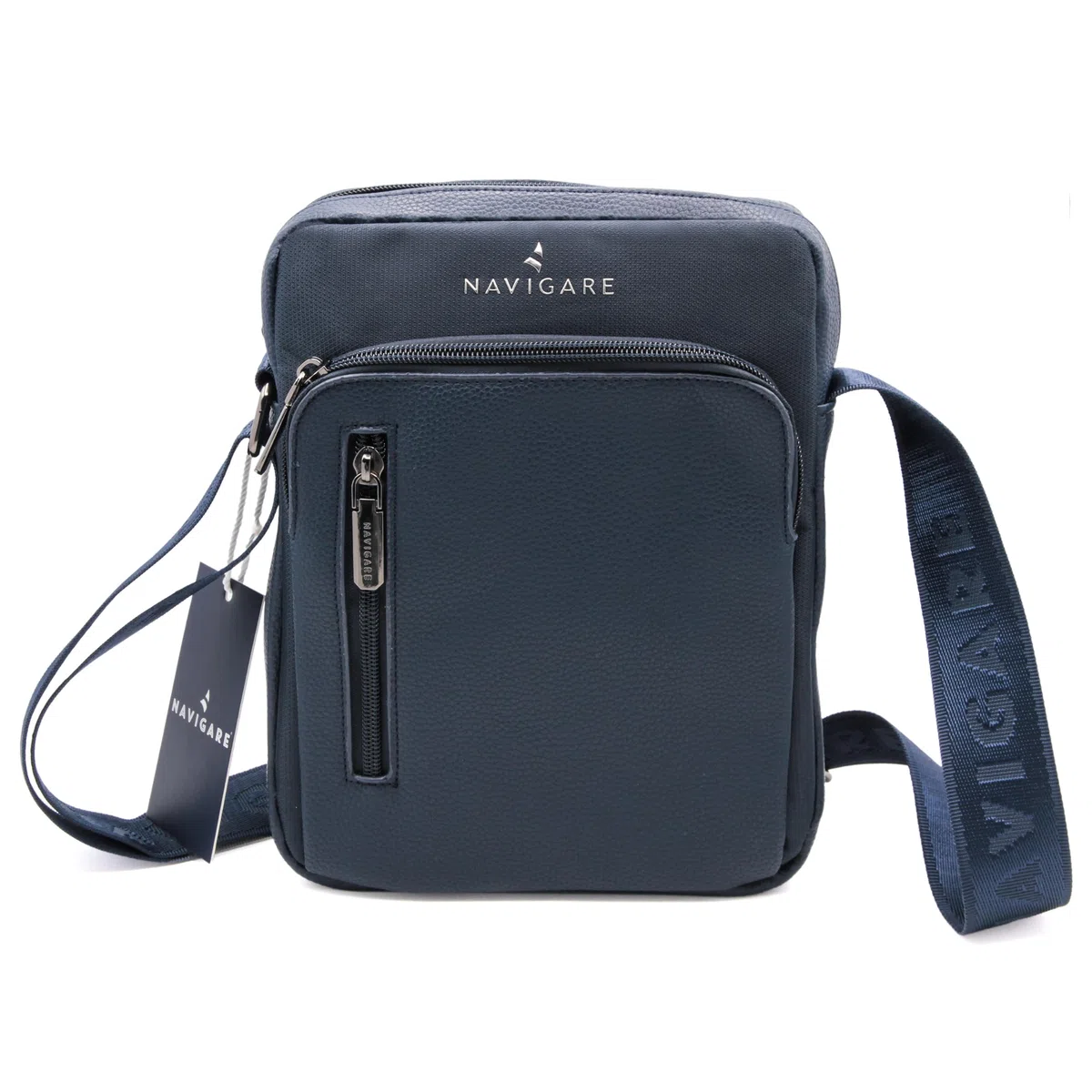 Navigare BORSELLO UOMO TRACOLLA – Borsello Uomo in Ecopelle con Tracolla Regolabile, 2 Tasche con Zip e Scomparti Interni, Stile Elegante e Casual per Lavoro, Viaggio e Tempo Libero