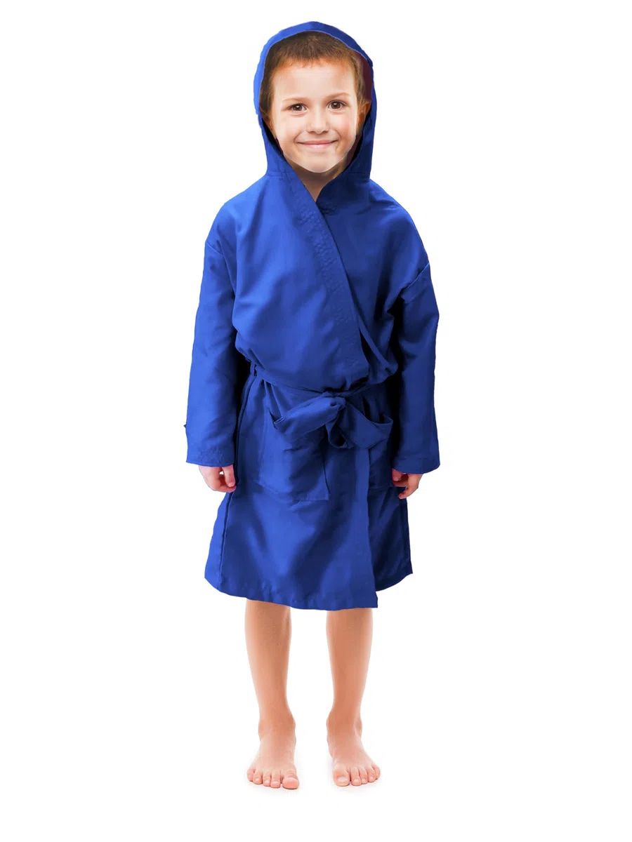 Banzaii Accappatoio Bambino e Bambina, Accappatoio in Microfibra con Cappuccio e Borsa Salvaspazio, Asciugatura Rapida Perfetto per Piscina