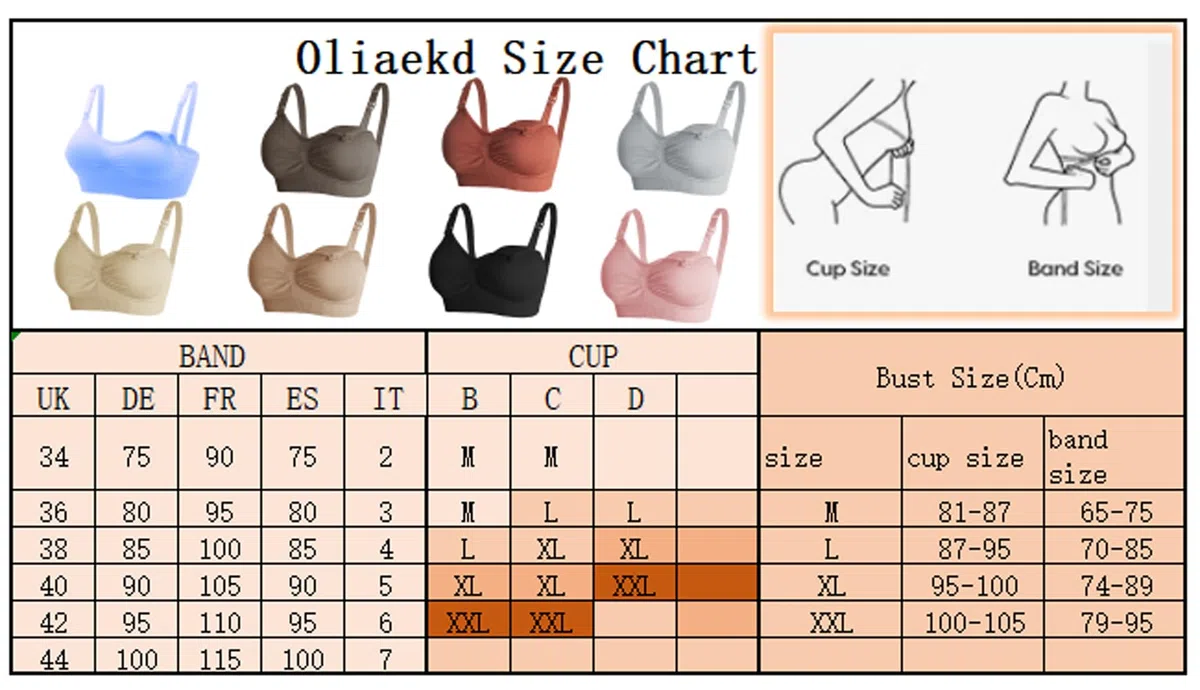 Confezione da 4 Reggiseno Allattamento per Le Donne, Morbido e Traspirante Reggiseno Senza Cuciture, con ulteriori Estensioni per Reggiseno e Clip