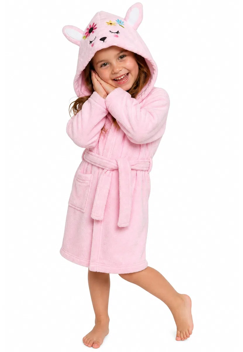 Intimitaly SOMMARUGA - Accappatoio Bambino in Spugna con Cappuccio a Forma di Animali, 100% Cotone, Spugna Morbida, per Maschio e Femmina, Taglie 3-4, 5-6, 7-8 Anni