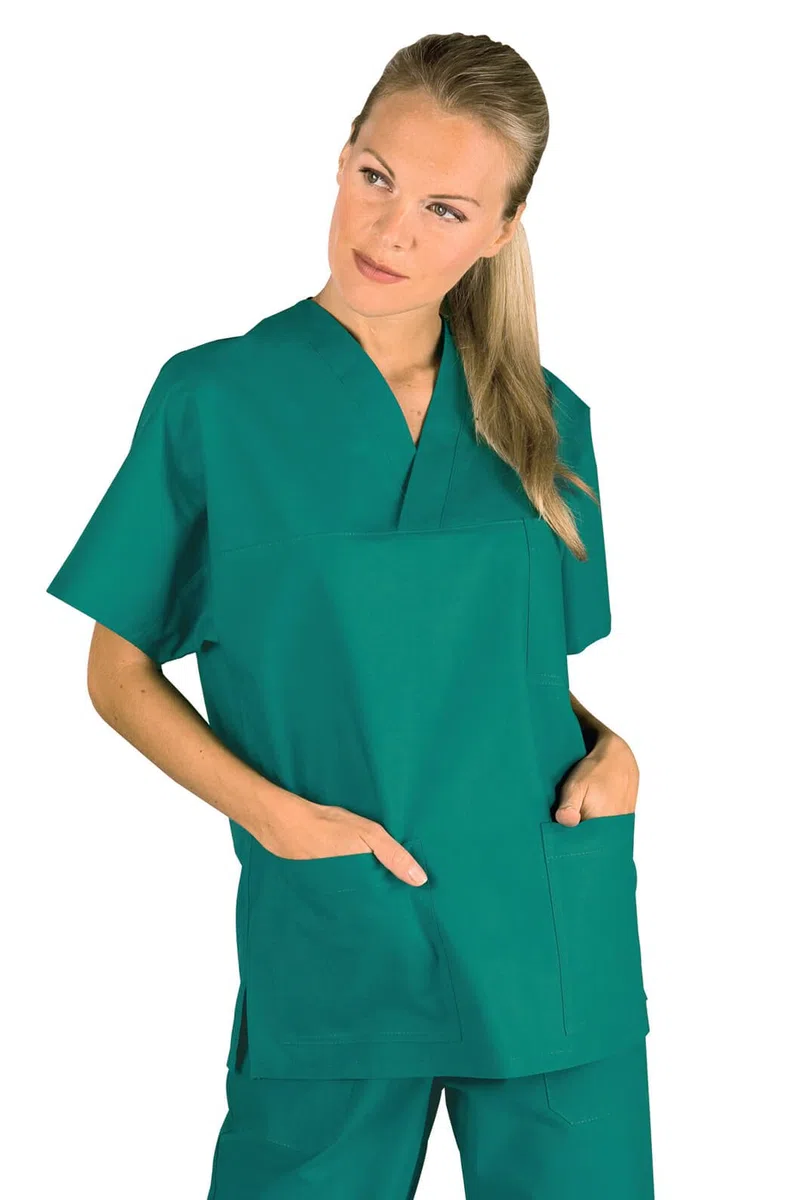 Isacco 045200 Collo a V Casacca, Taglia M, Verde
