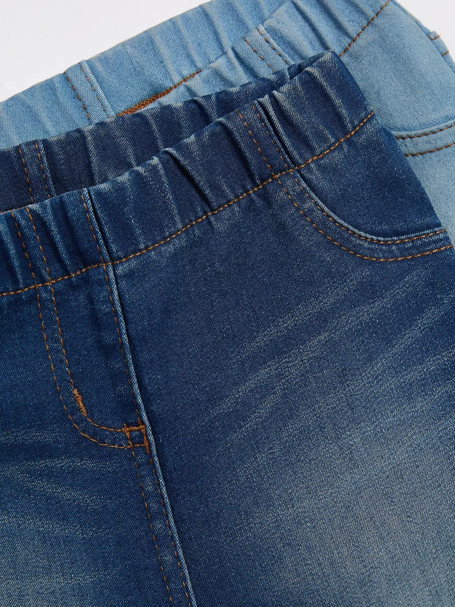 NEXT Ragazza Confezione da 2 Jeggings con Elastico in Vita