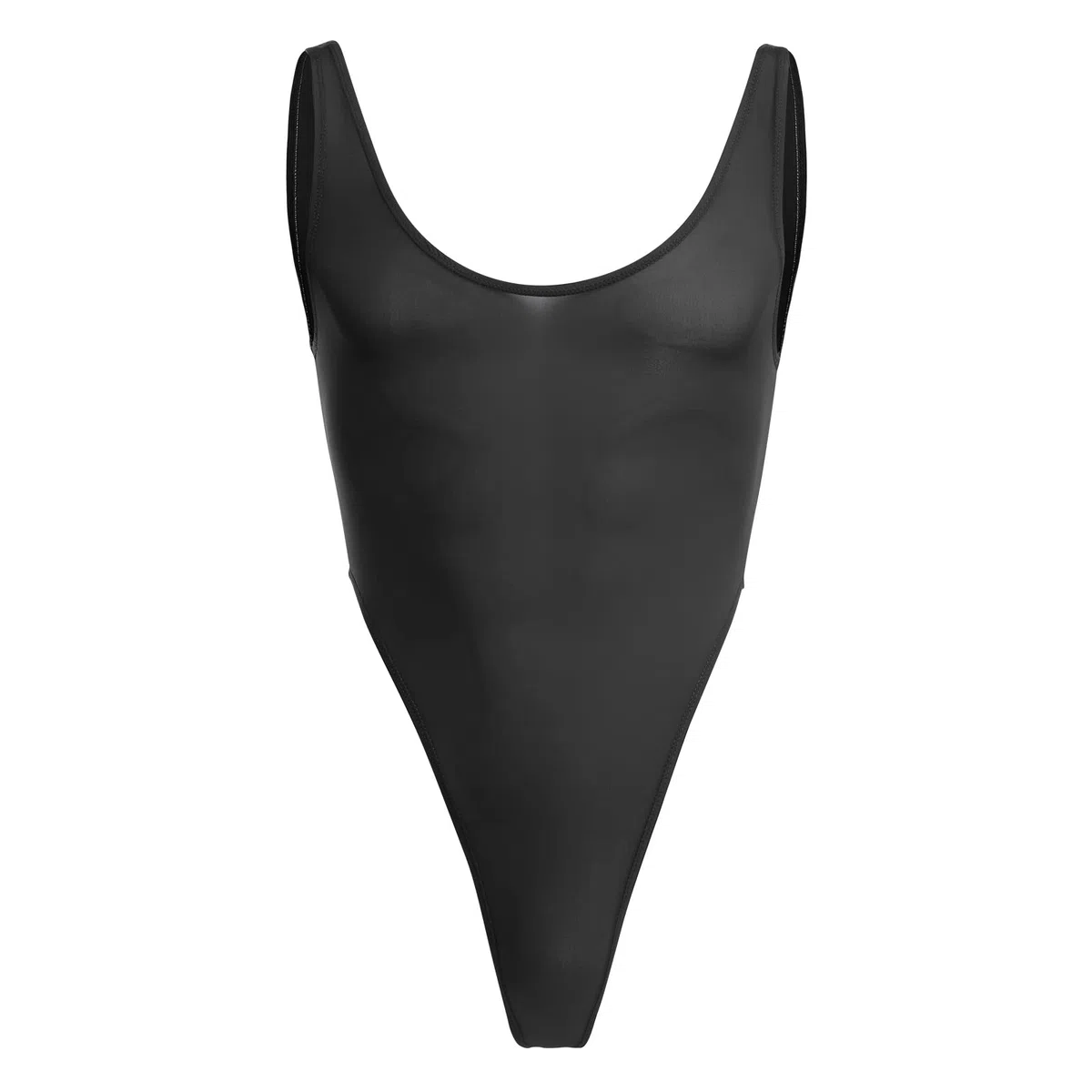 IBAKOM Biancheria da uomo Nylon Body Perizoma Body Tinta unita Dee U Collo Senza Maniche Taglio Alto Un Pezzo Intimo Mankini Costumi Da Notte
