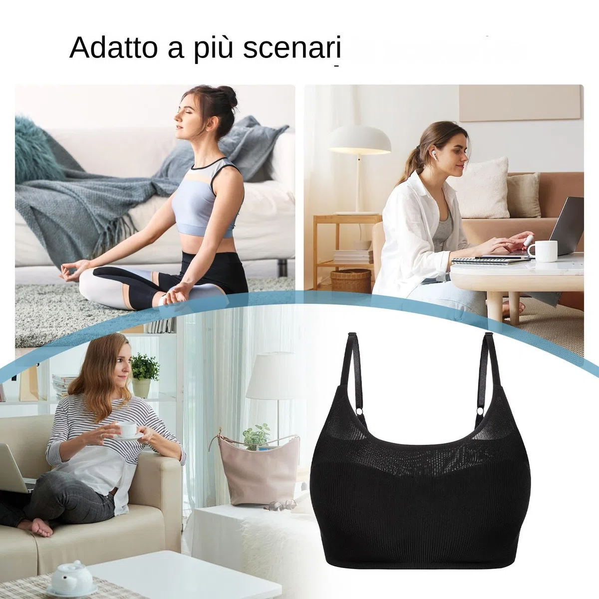 Massaggiatore Seno,Reggiseno Massaggiatore Rassodante Seno | Dispositivo Indossabile Riutilizzabile con 3 Modalità per Donne in Gravidanza, Post Parto e Allattamento