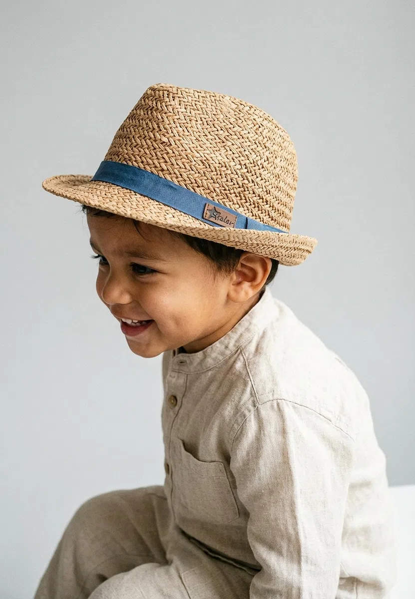 Sterntaler - Kinder Strohhut mit RIPSBAND, Cappello Bambini e Ragazzi
