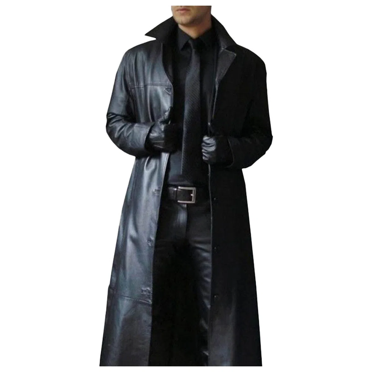 Cappotto lungo da uomo cappotto in pelle medievale doppio petto cappotto steampunk gotico giacca vintage vittoriana costume cosplay trench distressed cappotto da uomo grandi dimensioni