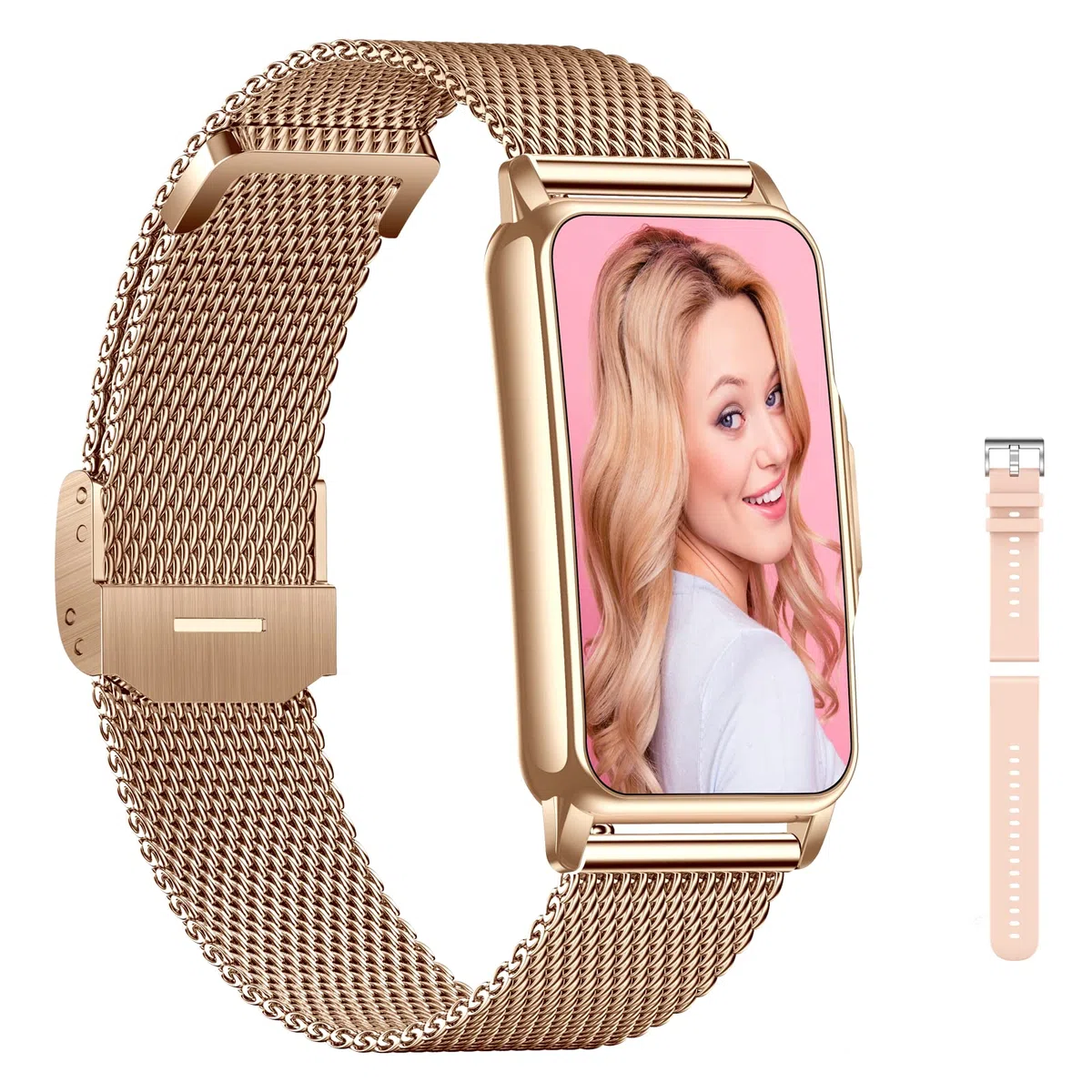 Smartwatch Donna Impermeabile IP68, Orologio Fitness Con Contapassi, Cardiofrequenzimetro, SpO2, Sonno, 123 Modalità Sportive, Smart Band per Android iOS