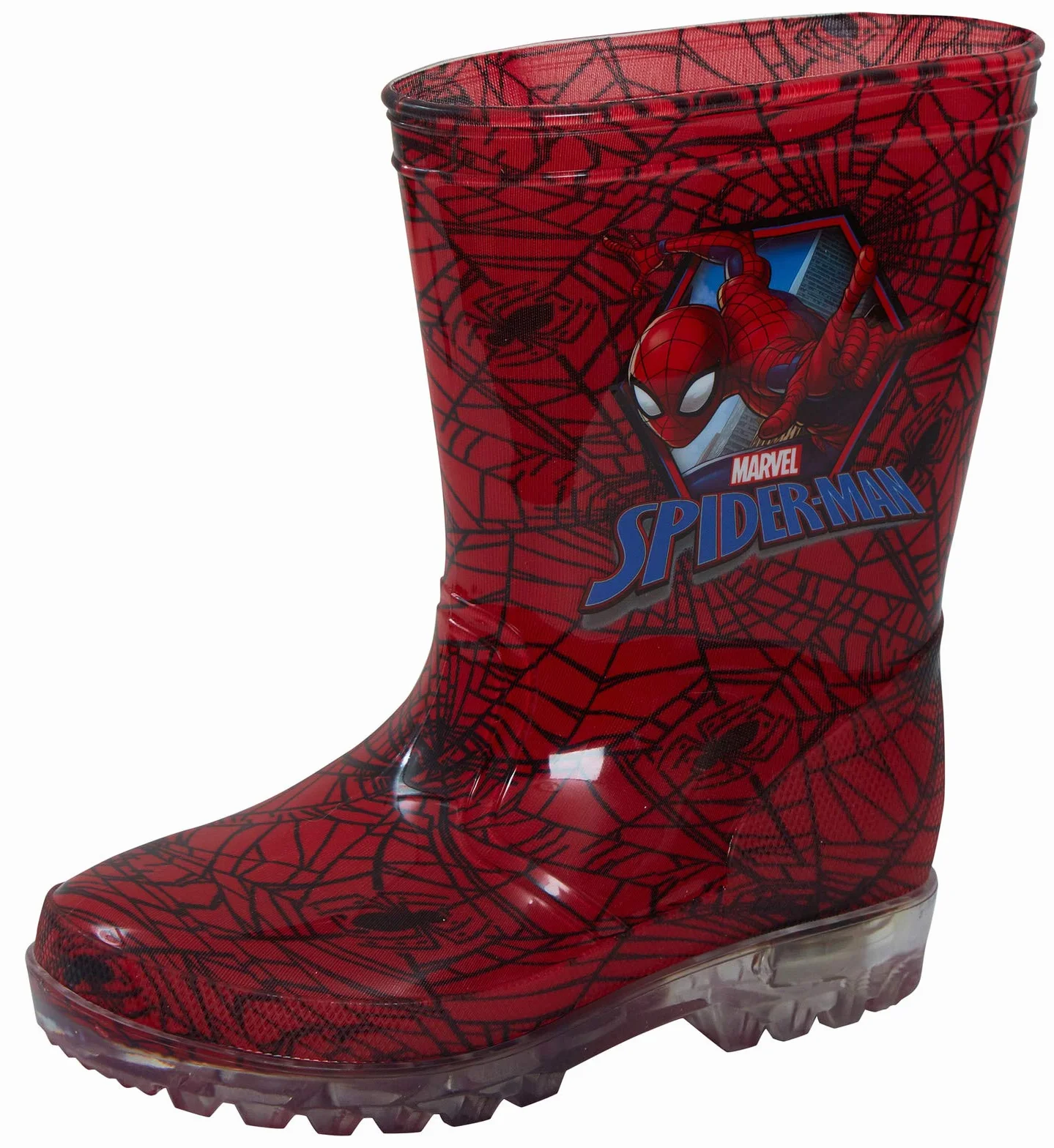 MARVEL, stivali da ragazzo con luci nel tacco, a tema Spiderman