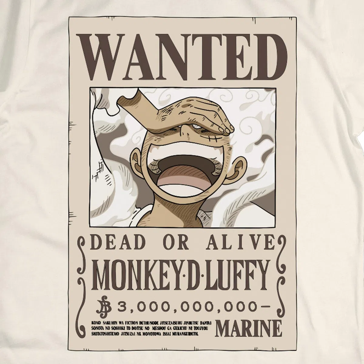 One Piece T Shirt Bambino e Ragazzo Luffy Wanted Poster – Maglietta Ufficiale Anime in Cotone, Ricompensa da 3 Miliardi di Berry - Maglia Idea Regalo Bambini