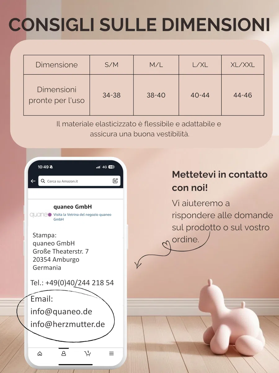 Herzmutter Mutande Premaman Oeko Tex 100 - Mutandine Maternitá- Senza Cuciture - Gravidanza - Slip maternità - Extra Morbido-Elastico-Comodo- 5830