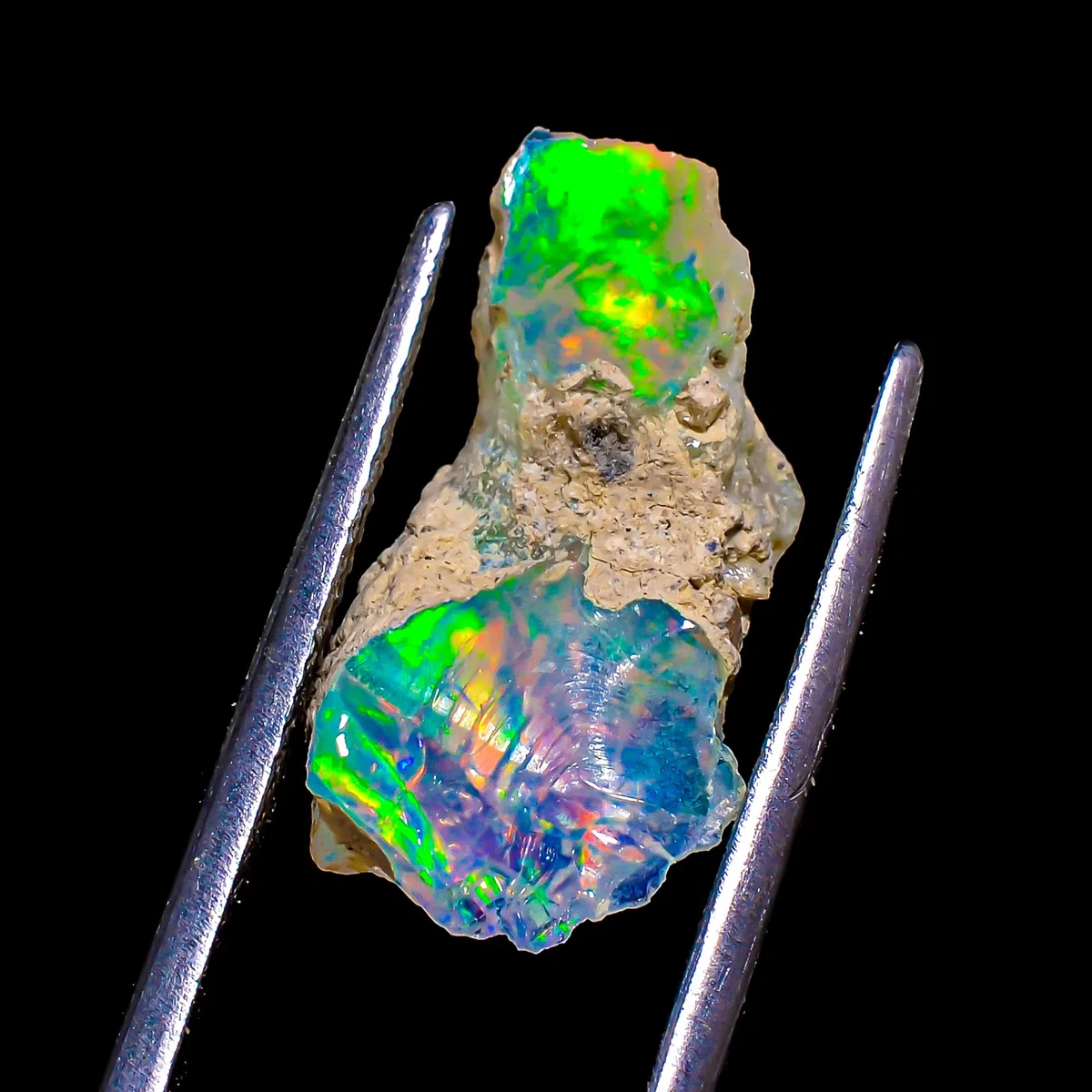Natural Ethiopian Opal Rough Gems – AAA Quality Stone | Jumbo Fire Ethiopian Raw Crystal Rock Gemstone for Jewelry Making & Wire Wrapping
