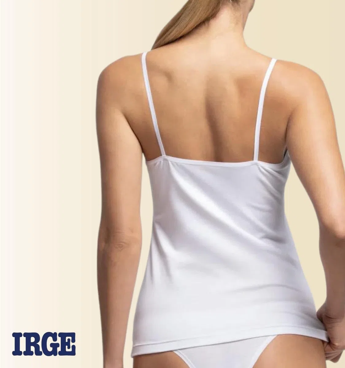 Intimitaly Irge - Canotta Donna Cotone (Pacco da 3) Spalla Larga e Spalla Stretta