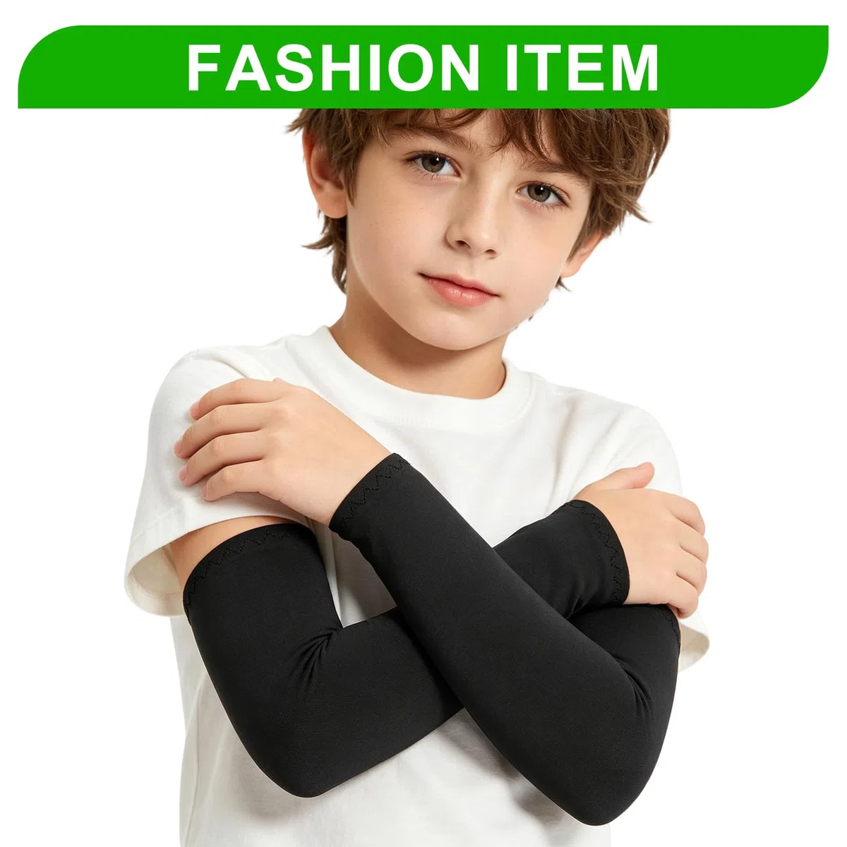 Braccio da pallavolo per bambini, 4 paia, maniche per bambini, protezione UV, per pallavolo, calcio, sport, ragazze, ragazzi, traspirante, elastico, accessorio per pallamano