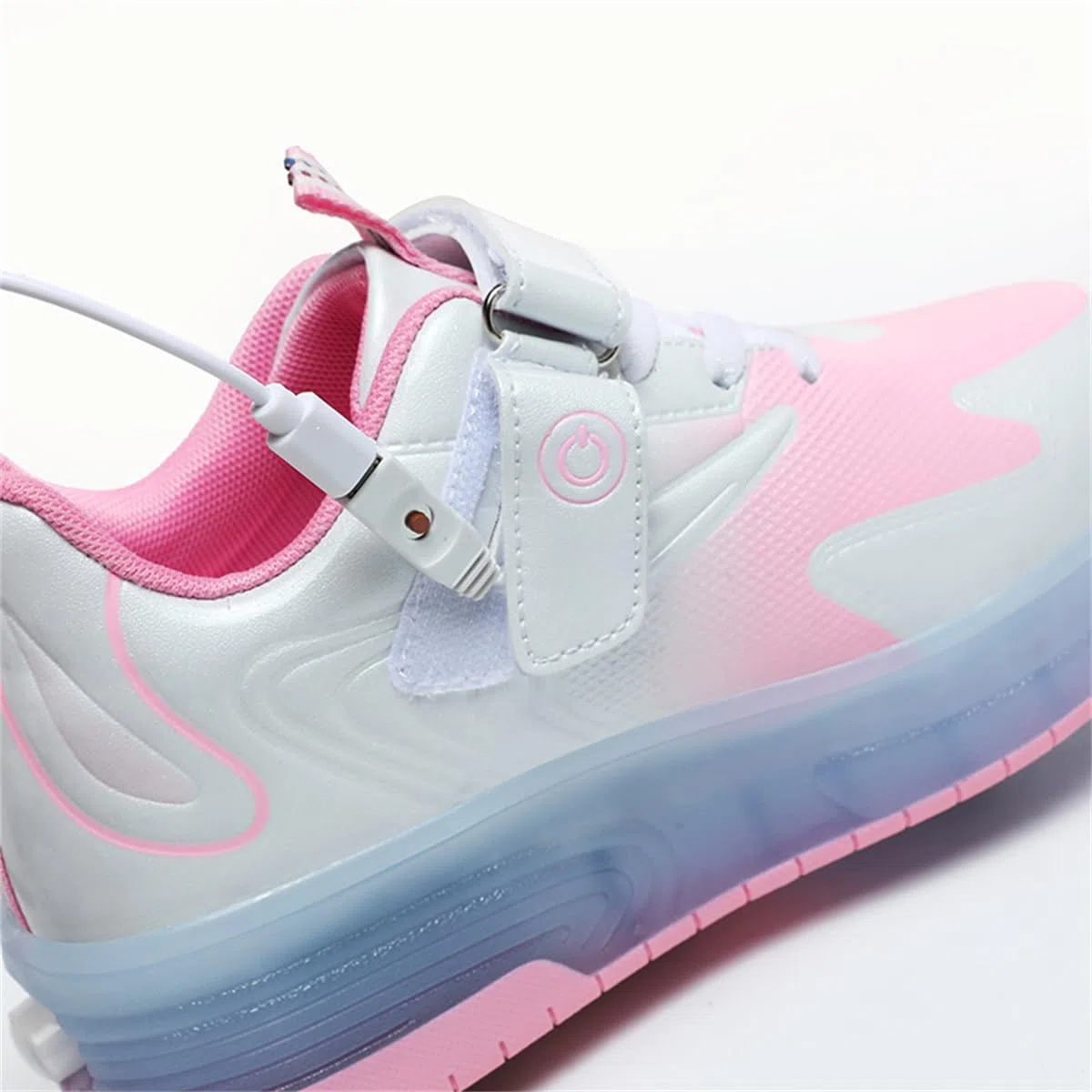 Mateju Scarpe con Rotelle per Ragazzo e Ragazza, Sneakers Retrattile Doppia Ruote 2 in 1 Scarpe da Skateboard per Bambini, Unisex Scarpe Sportive All'aperto Multisport Scarpe