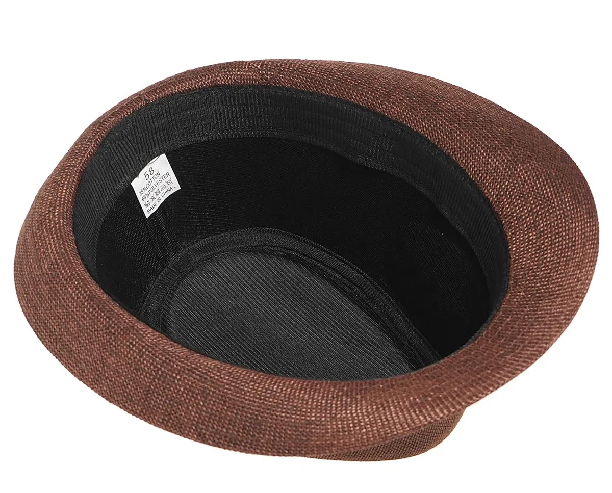 Initlove Cappello Fedora unisex classico Panama cappelli a tesa corta Trilby cappelli