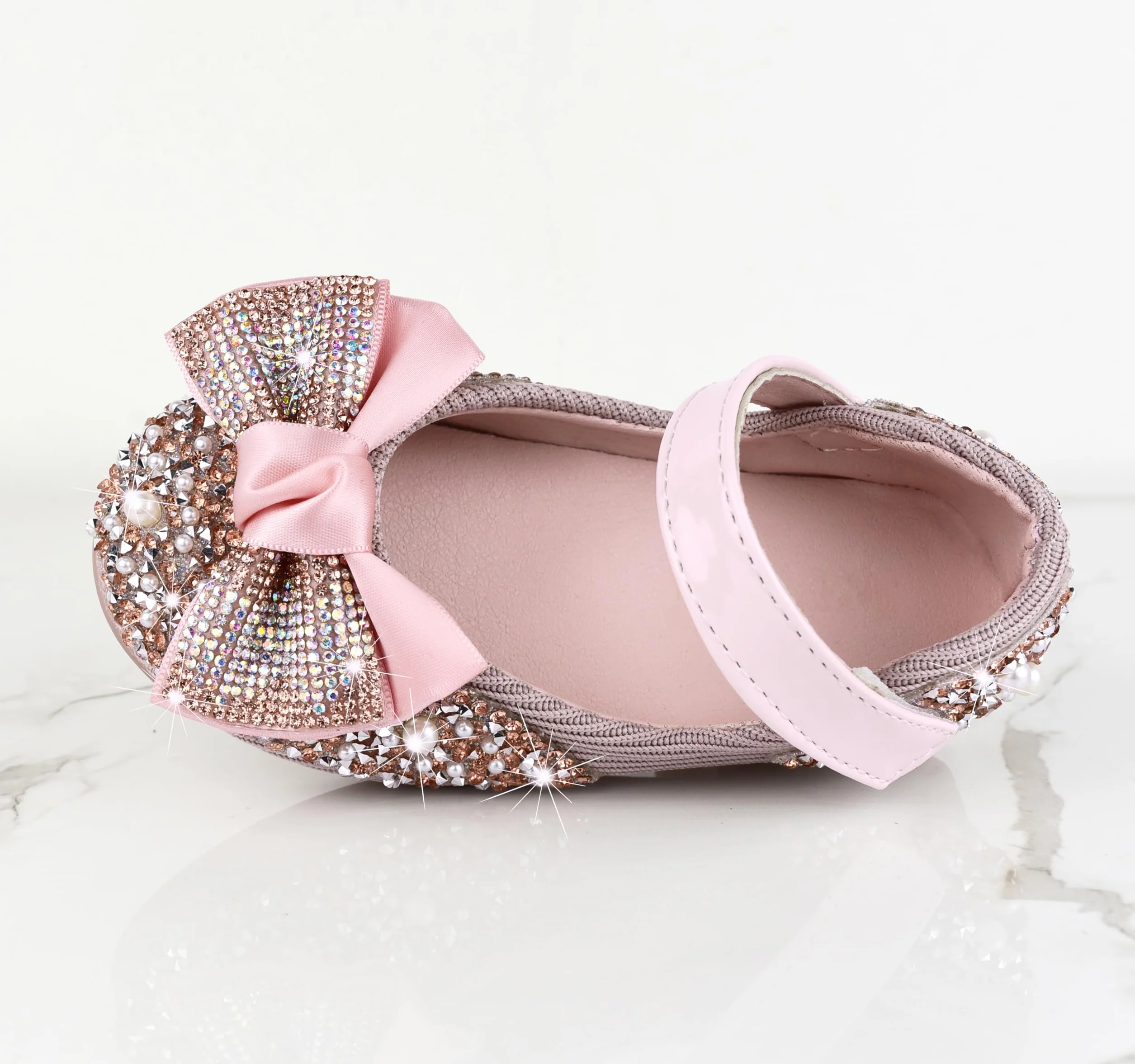 Scarpe Principessa con Paillettes, Scarpe Glitterate per Ragazza Bambina Bimba, Scarpe Cosplay Eleganti per Festa Cerimonia