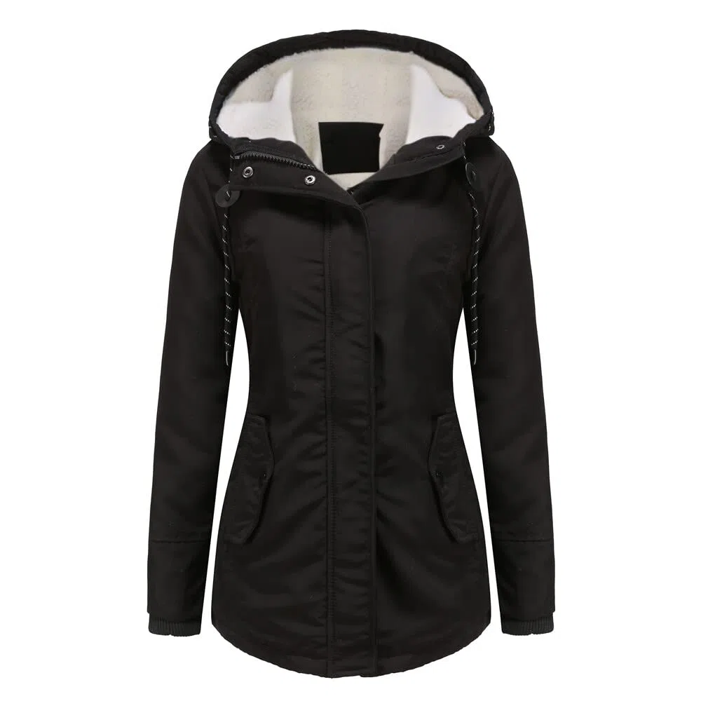Yynuda - Parka con cappuccio, invernale, caldo, con cappuccio