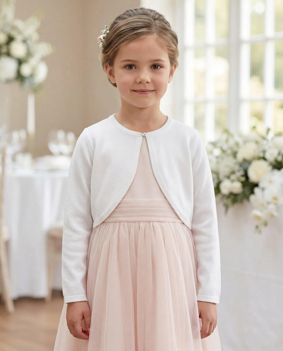 Bolerose Ragazze Manica Lunga Bolero Bambini Caridgan
