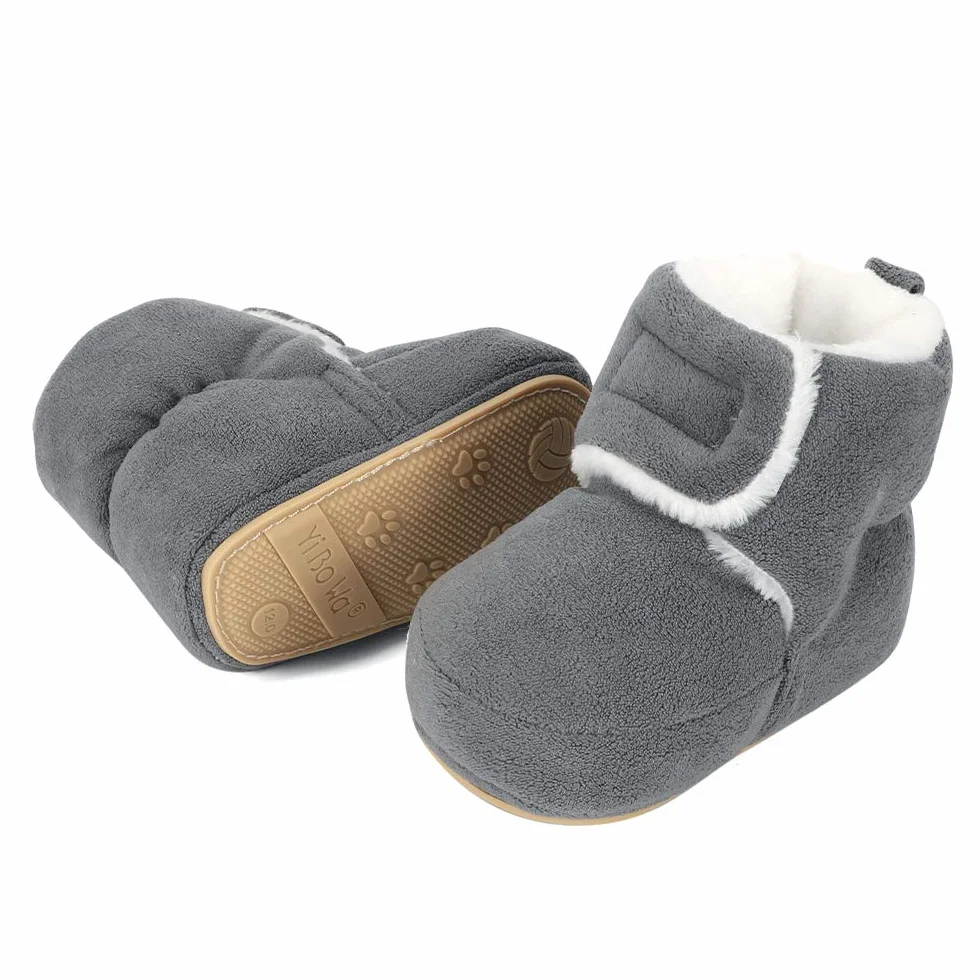 MASOCIO Unisex Stivali da Neve Neonato Invernali Stivaletti Scarpe Primi Passi con Suola Gomma Antiscivolo