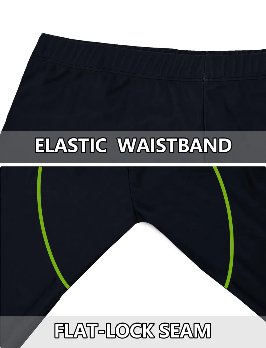 FEOYA Jammer - Costume da bagno da uomo, ad asciugatura rapida, costume da bagno a pantaloncini, da spiaggia, surf, fitness, allenamento