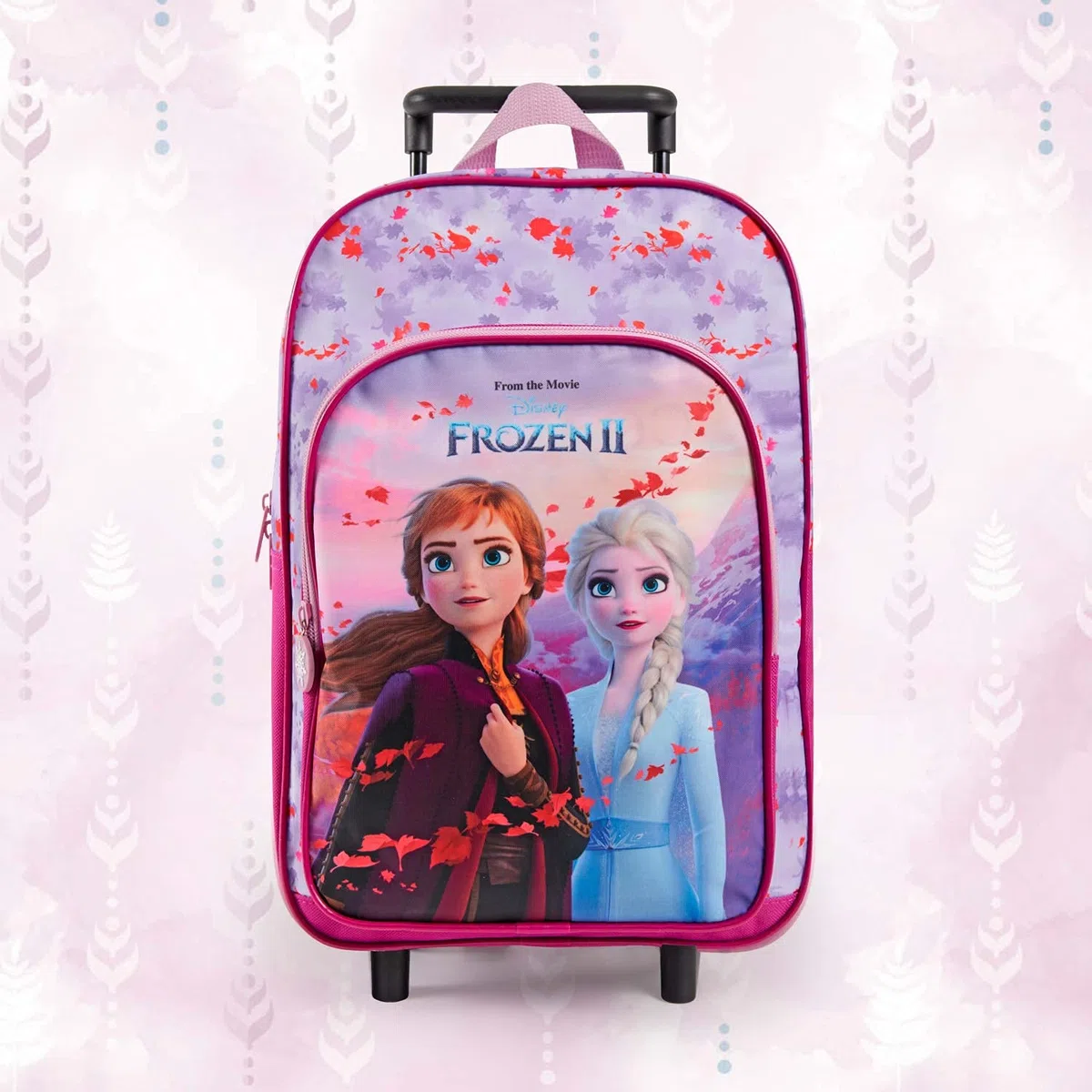 PERLETTI Disney Frozen 2 Zaino con Ruote Rimovibili per Ragazze - Principesse Elsa Anna Bambino Materna - Piccolo Zaino La Regina delle Nevi 2 Viaggi Tempo Libero - 36x25x12 cm