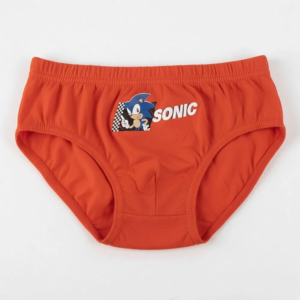 CERDÁ Life's Little Moments Pack Calzoncillos Single Jersey Neceser Sonic Niño – Pack Calzoncillos Single Jersey Neceser Sonic Boxer a Pantaloncino Unisex - Bambini e Ragazzi (Pacco da 6)