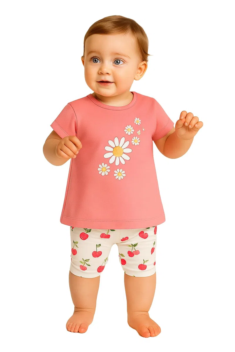 Generico Mayoral Maglietta Neonata 1033 - Abbigliamento Bambina Elegante in Cotone, Primavera Estate, Taglie Disponibili 6-24 Mesi