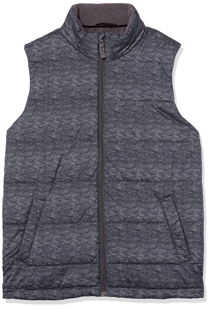 Amazon Essentials Uomo Gilet Imbottito Isolante Foderato in Pile Grammatura Media