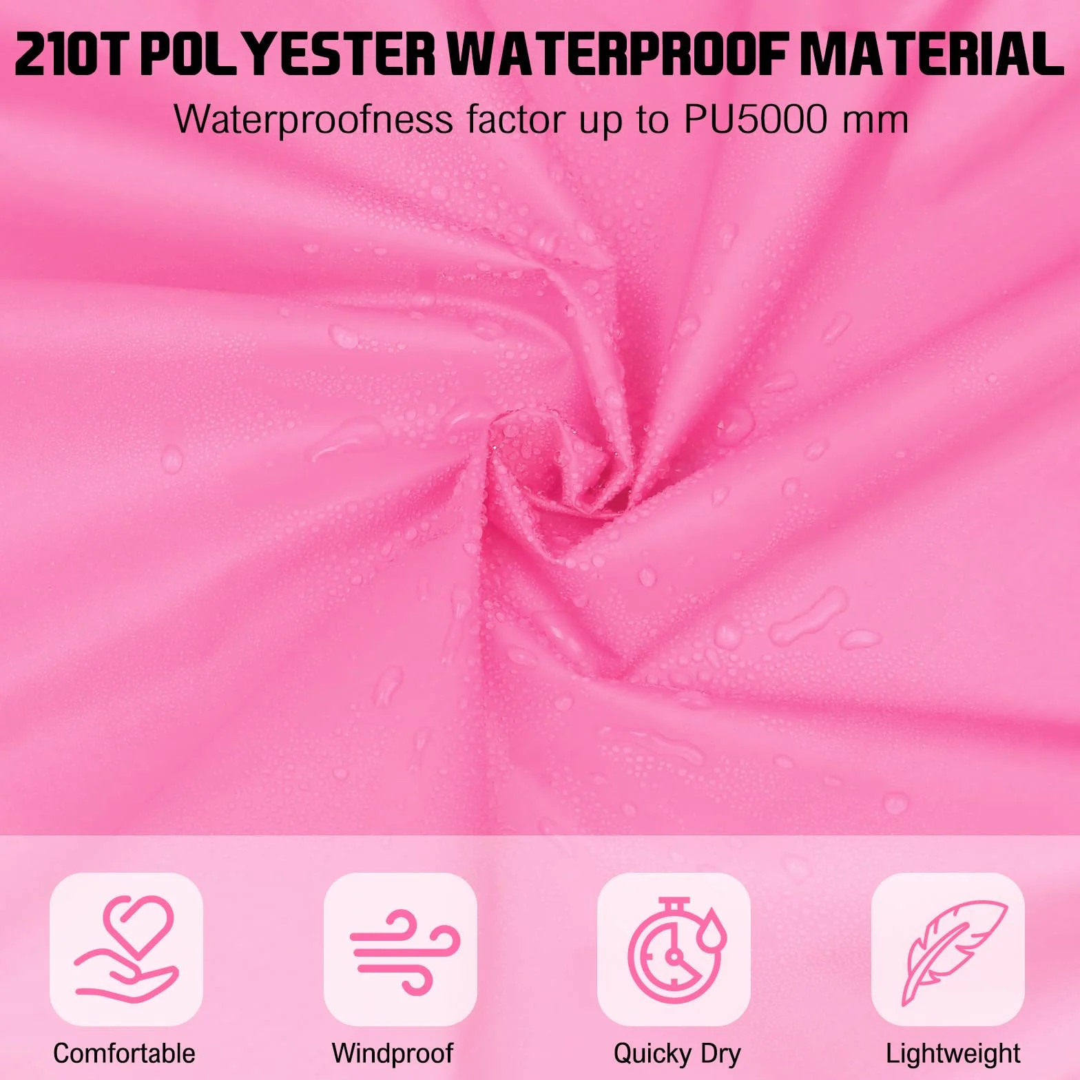 Mantella Antipioggia Bambino Leggero Poncho Antipioggia Bambino Impermeabile Con Strisce Riflettenti Unisex Poncho Antipioggia Per Ragazze E Ragazzi 120-160cm