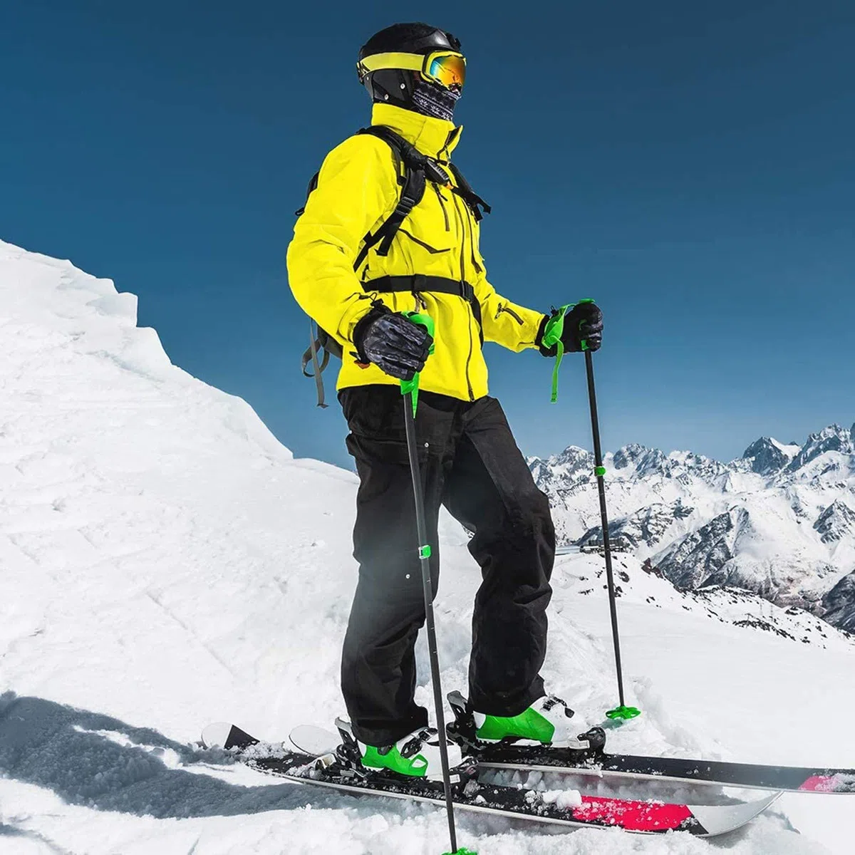 Pantaloni softshell da donna, invernali, da neve, da donna, impermeabili, con spalline regolabili, a vita alta, con bottoni, per trekking, gamba larga, per attività all'aria aperta