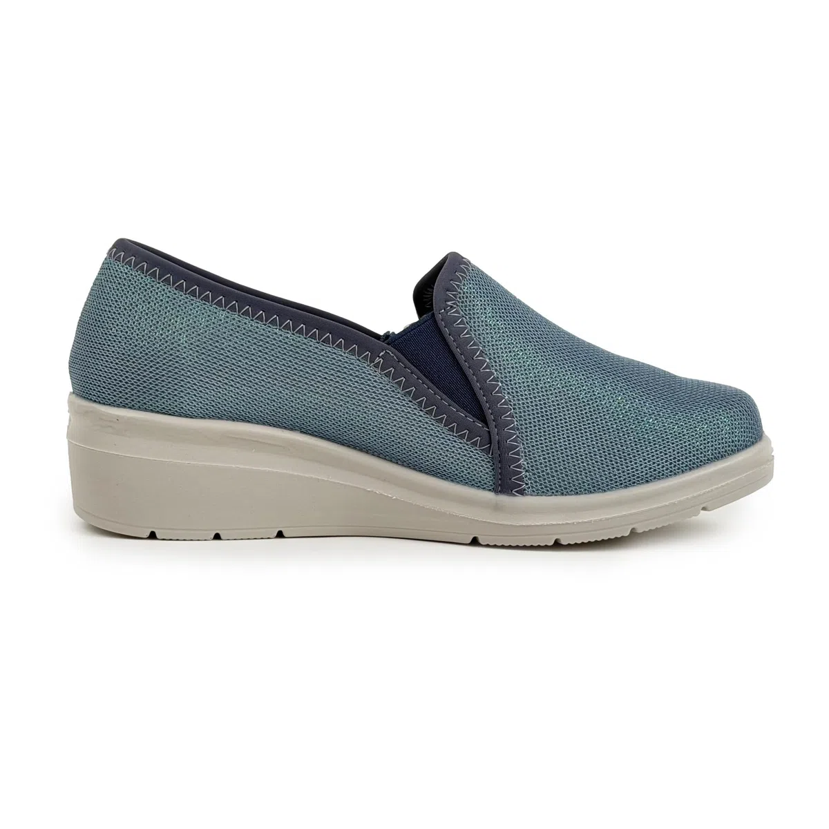 JOMIX Scarpe Donna Slip On Comode con Zeppa Sneakers da Camminata Leggere Traspiranti Senza Lacci Scarpe Casual con Suola Antiscivolo