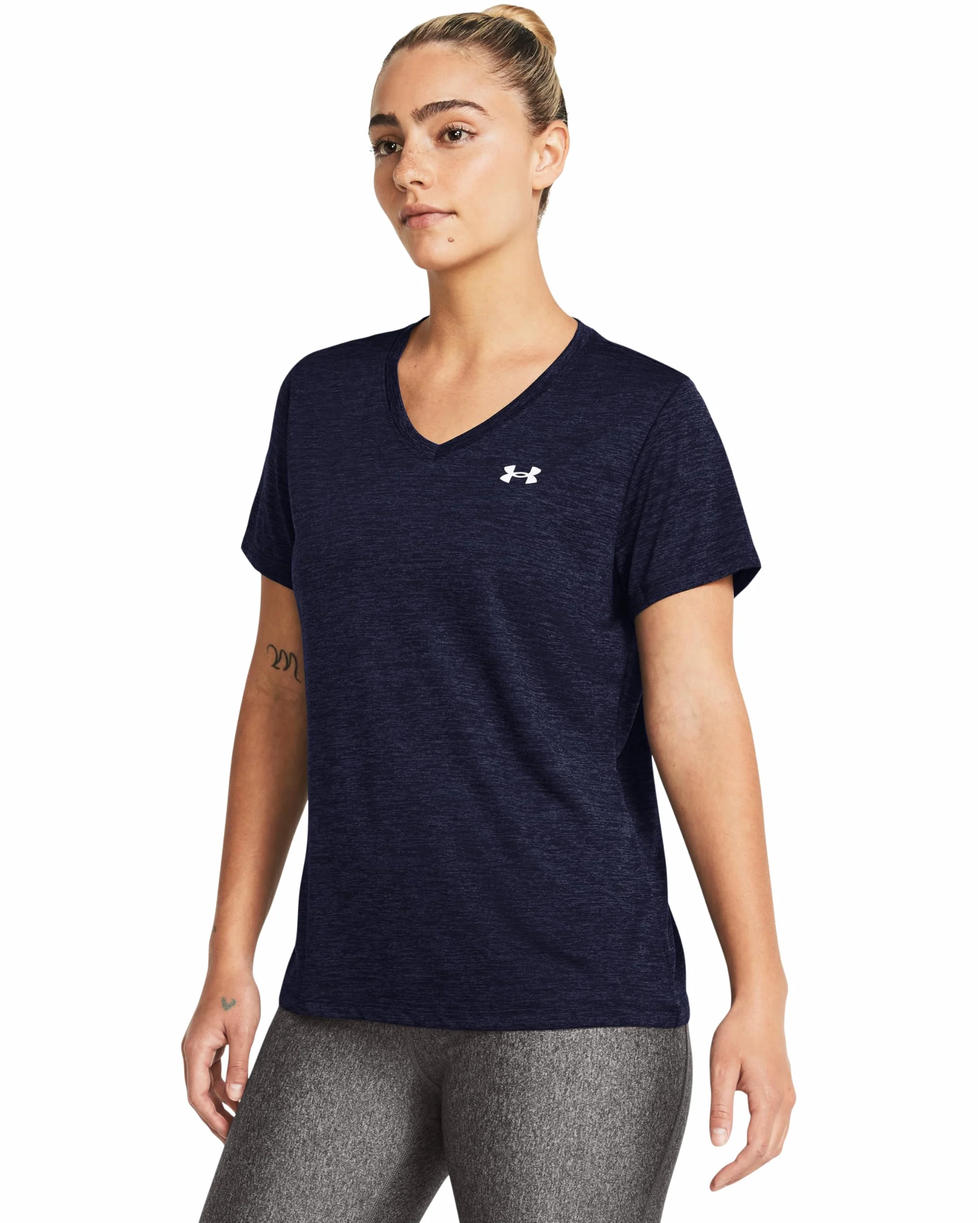 Under Armour Tech Twist Short Sleeve V Neck T-Shirt Donna (Pacco da 1)