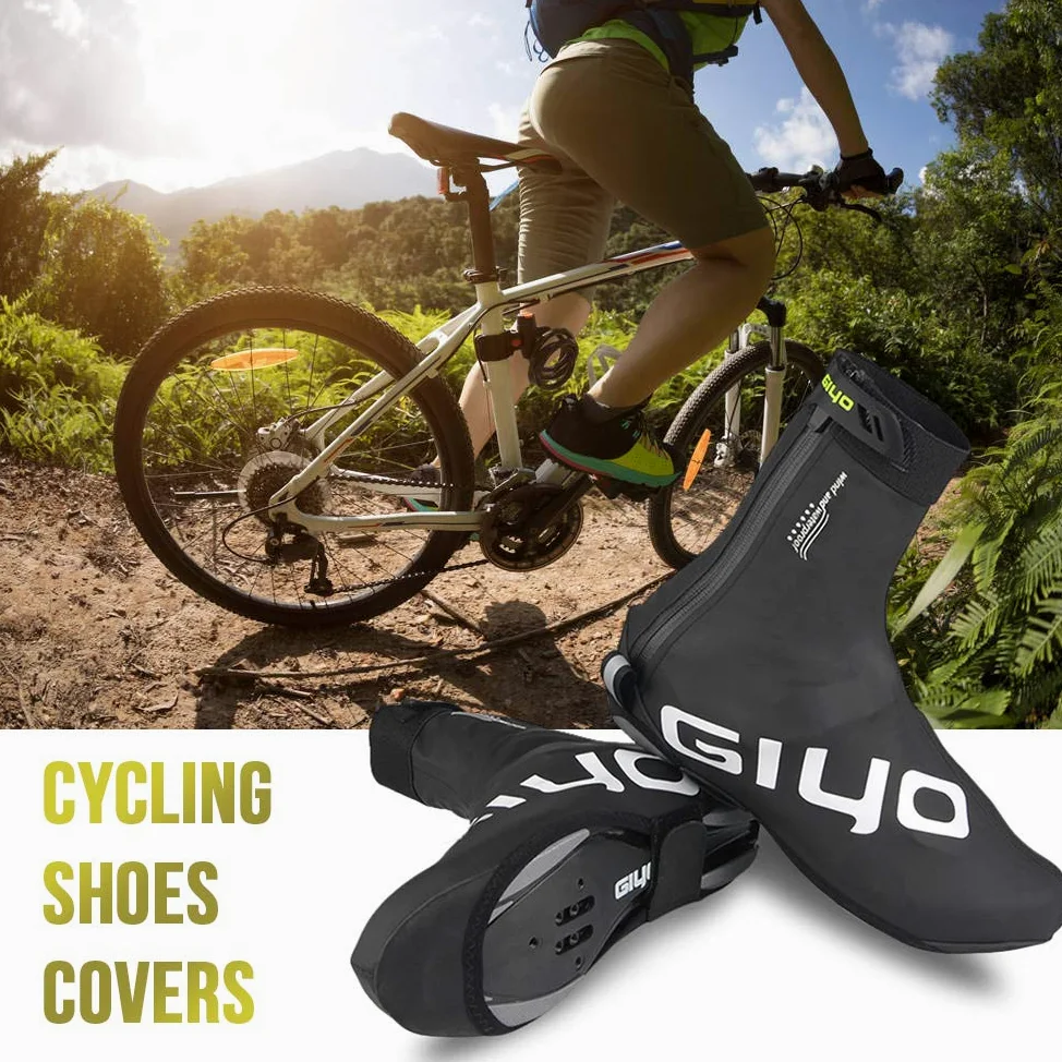 Lixada Copriscarpe Invernale con Blocco Impermeabile Antivento Scarpe Protettore Vello Caldo Termico per Il Ciclismo MTB Bici da Strada M-3XL