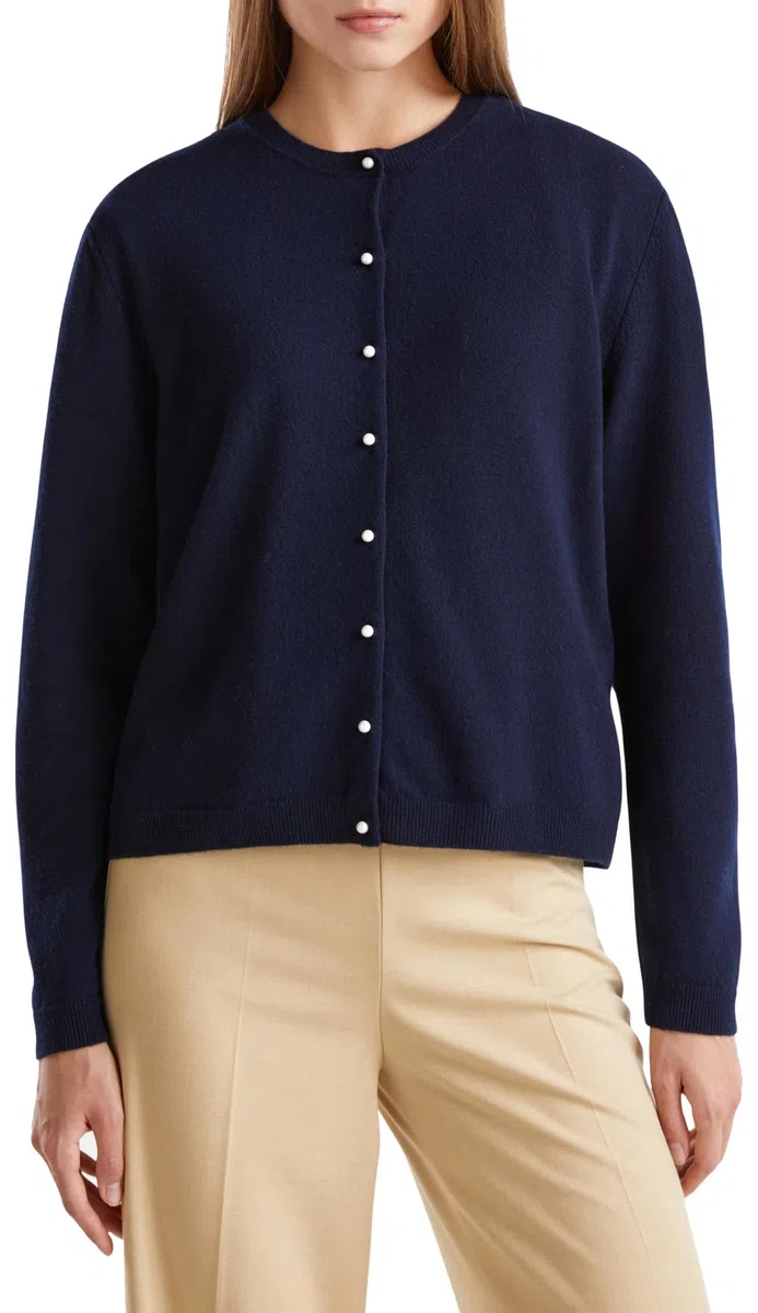 United Colors of Benetton Maglia Coreana M/L 1002d501u Maglione Cardigan Donna