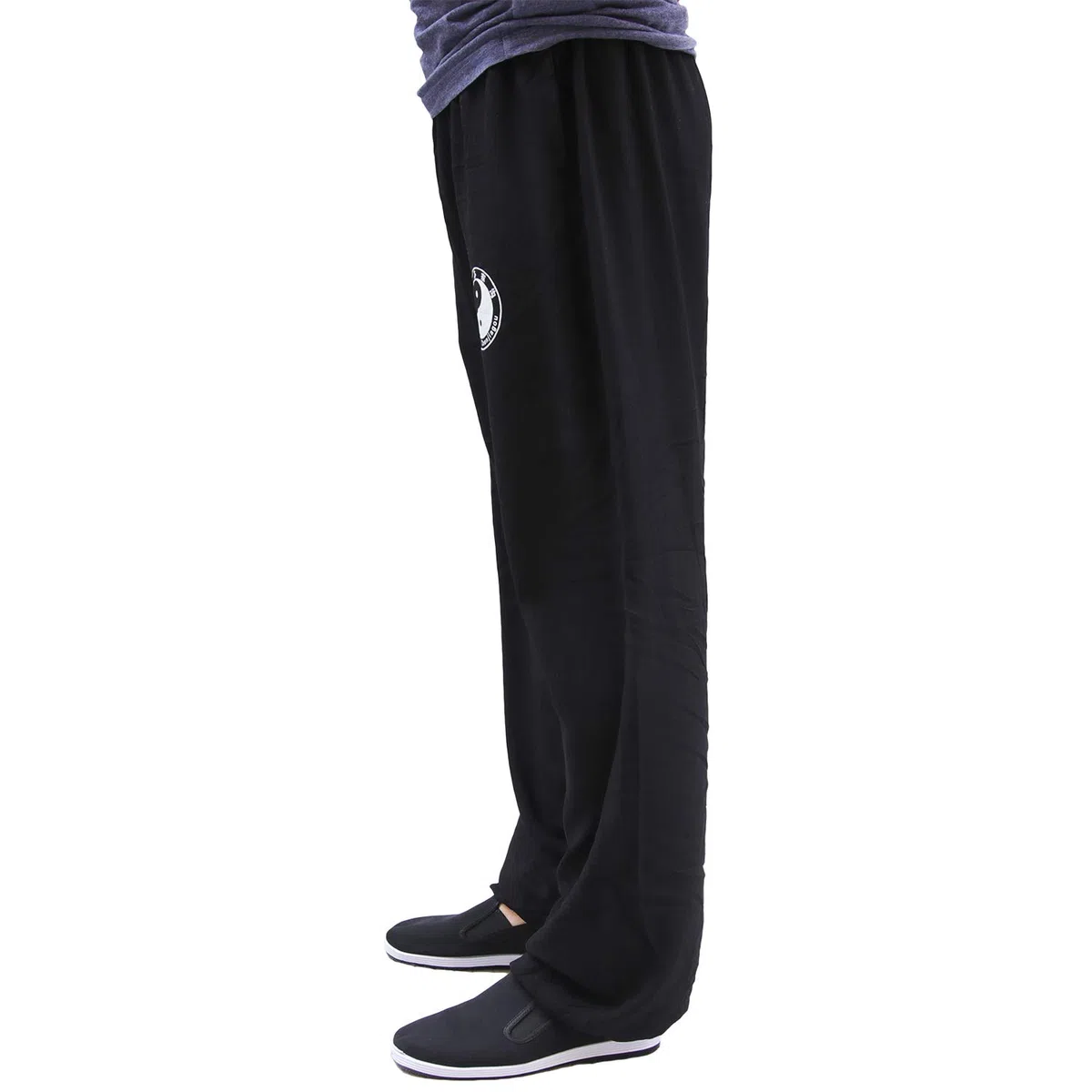 Tai Chi - Pantaloni da Allenamento da Uomo e da Donna, Kung Fu Uniforme, per Arti Marziali, Qigong Wing Chun Shaolin, Gamba Larga per Il Tuo Esercizio di Tai Chi - 2 Tasche