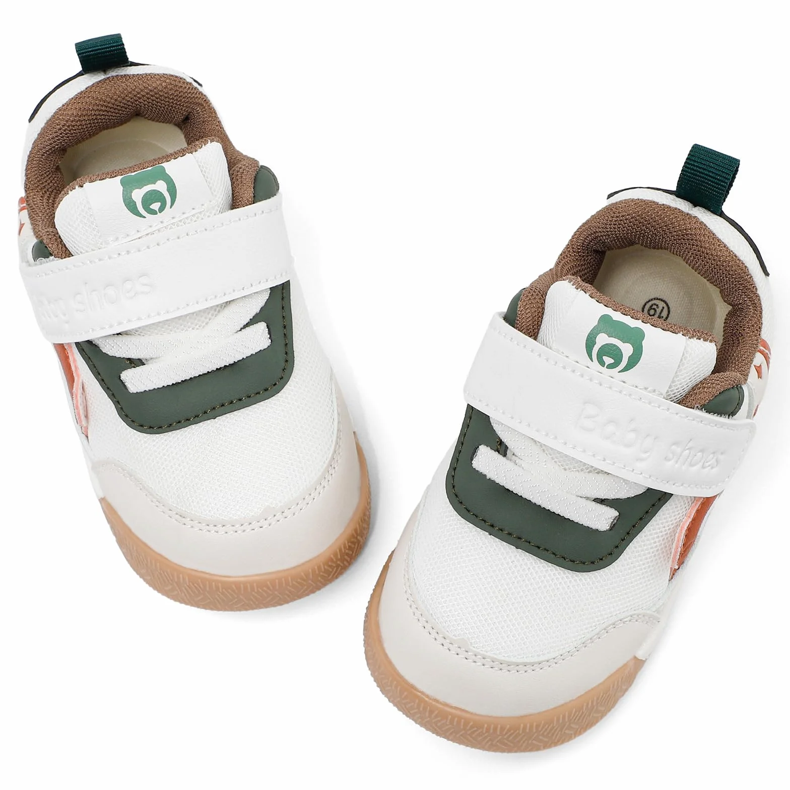 LACOFIA Scarpe Primi Passi Bambino Scarpine Neonato Sneakers Bimbo con Suola Gomma Antiscivolo