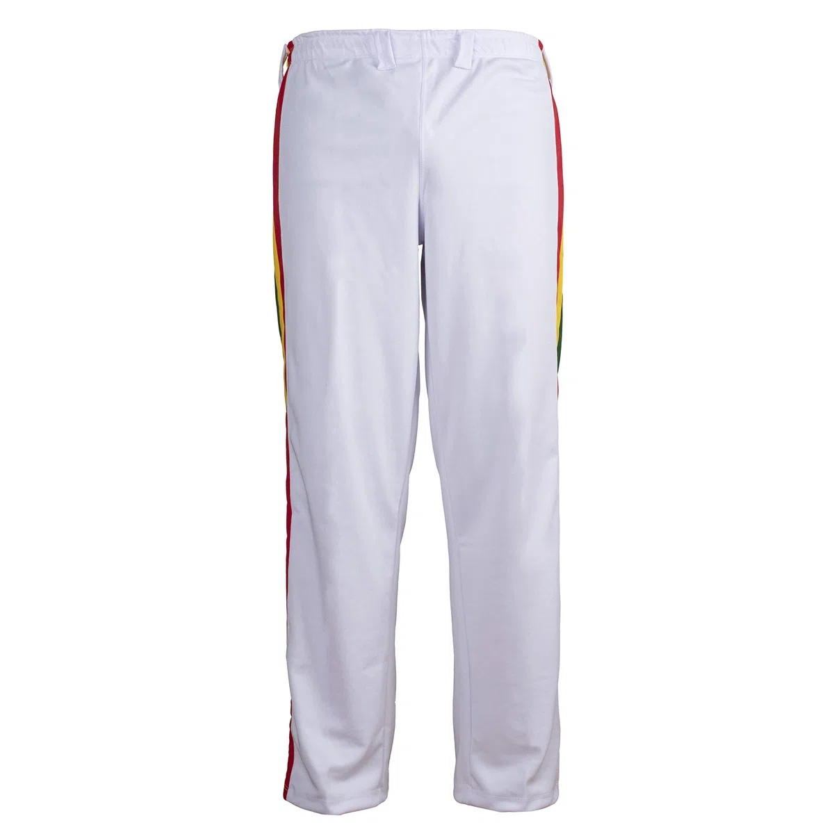 JL Sport Pantaloni Autentico Brasileiano Capoeira Arti Marziali Ragazzo (Bianco Giamaicano Reggae Theme)