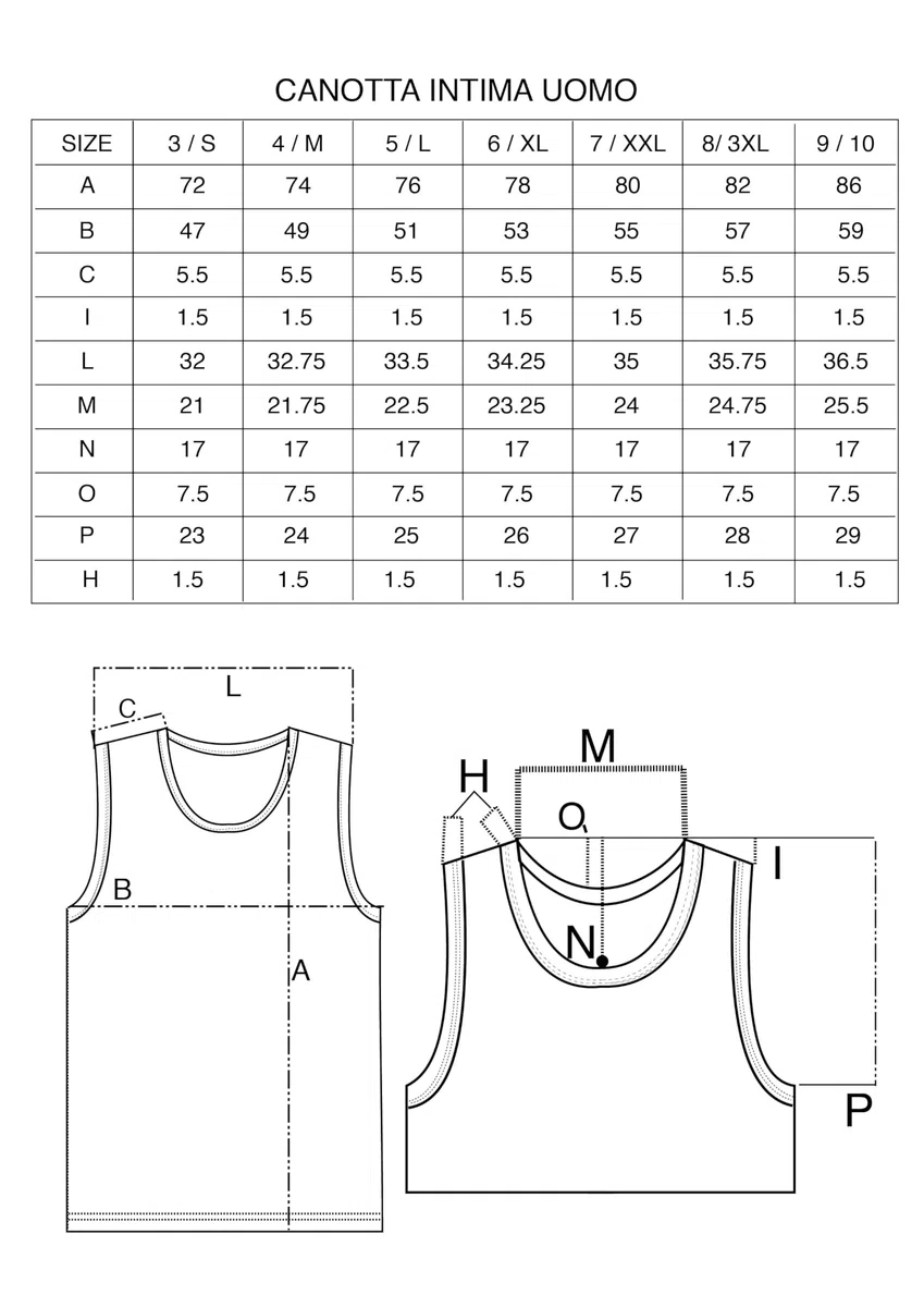 Intimo College 5/12 Canottiera Uomo, 100% Cotone, Traspiranti Made in Italy dal Produttore al consumatore Bianco e Nero Taglie: M - 4XL