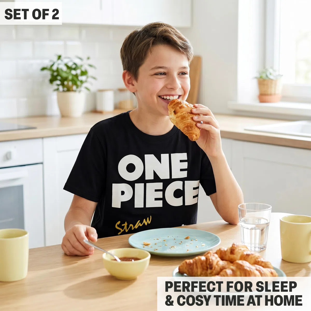 Get Trend One Piece | Dragon Ball Corto Pigiama Ragazzo, Morbido Pigiami Estivi Bambino con Maglietta e Pantaloncini, Regalo Ragazzo