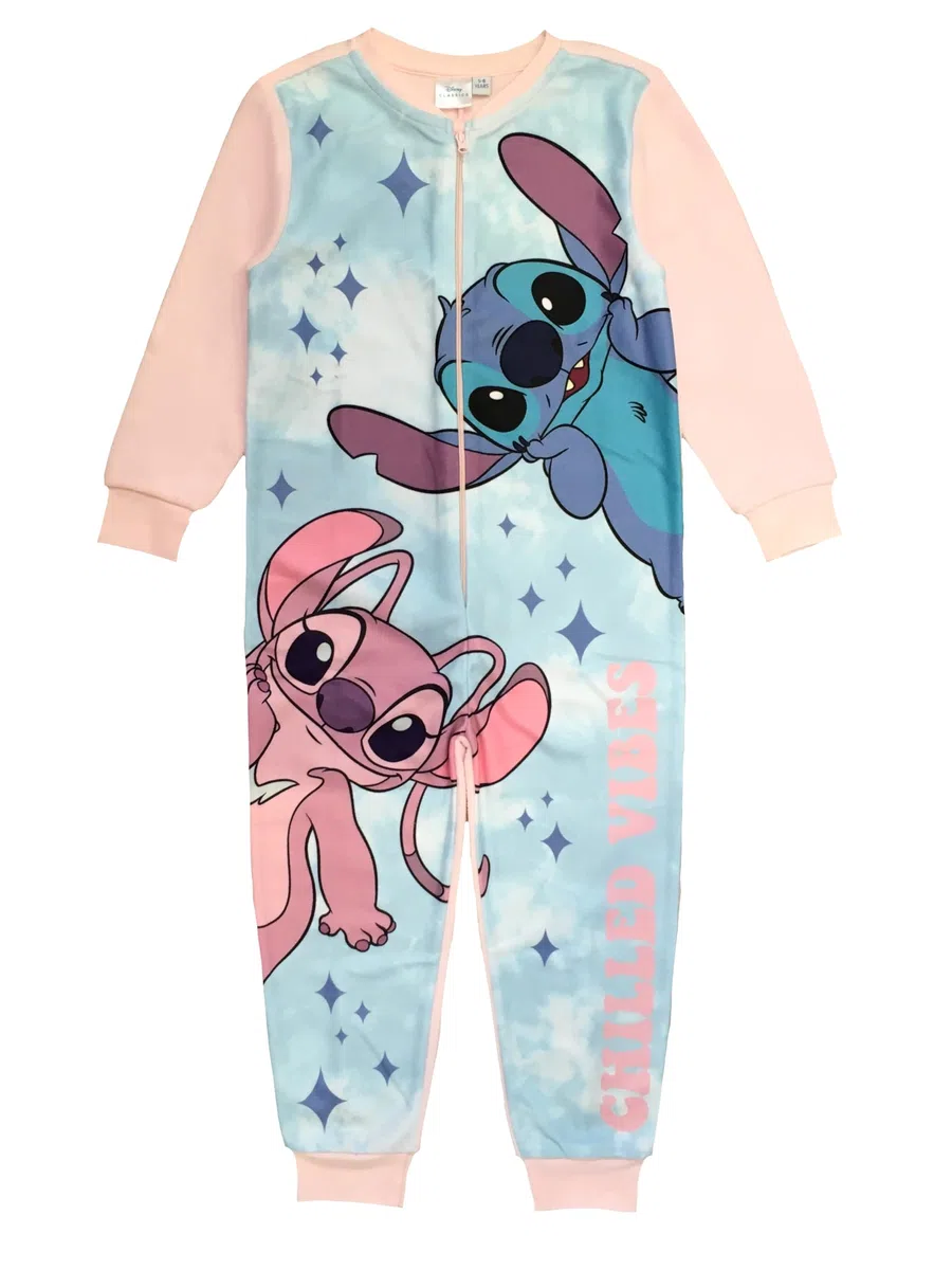 Disney Lilo & Stitch, tutina da bambina, pigiama tutto in uno, età 5-13 anni