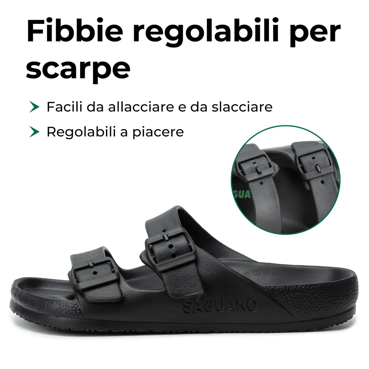 SAGUARO Estivi Infradito Uomo Spiaggia Sabot Eva Ciabatte Piscina Pantofole Donna Giardino Zoccoli 36-48