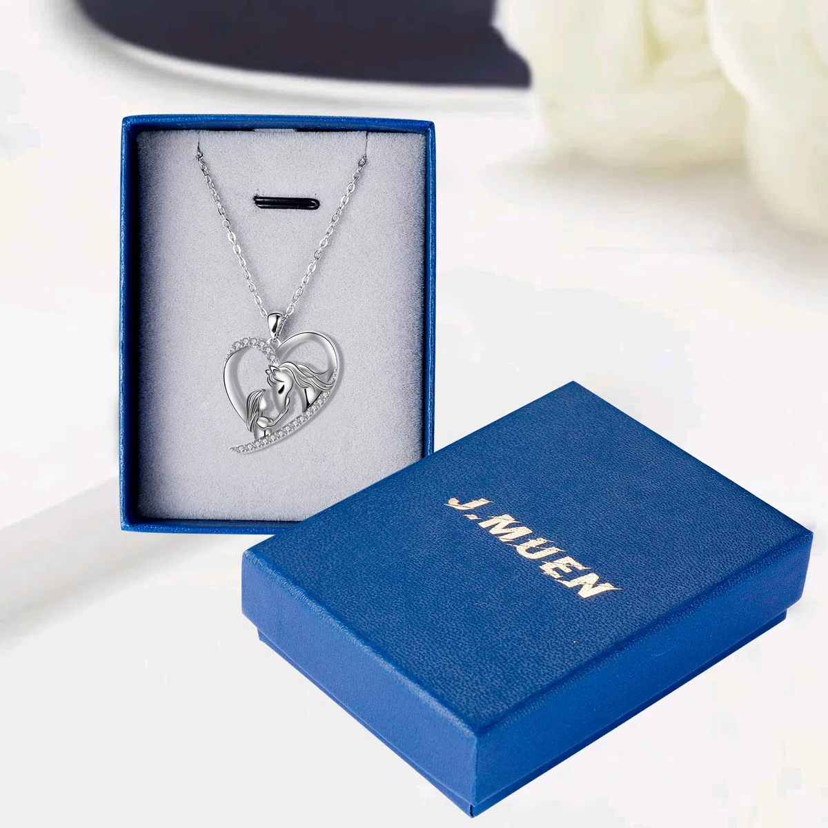 Collana Donna Argento 925 Collanean Allergici Ragazze - Serie a Tema Animali,Regali per Donne e Ragazze
