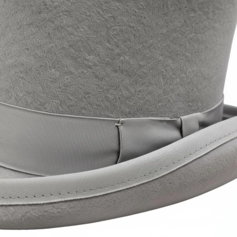 Cappello a Cilindro in Lana per Uomo, Cappello Mago, Cappello Smoking Formale, Berretto Uomo con Cappello a Cilindro per Costume Natalizio, Cappelli Vittoriani, Cappelli Uomo con